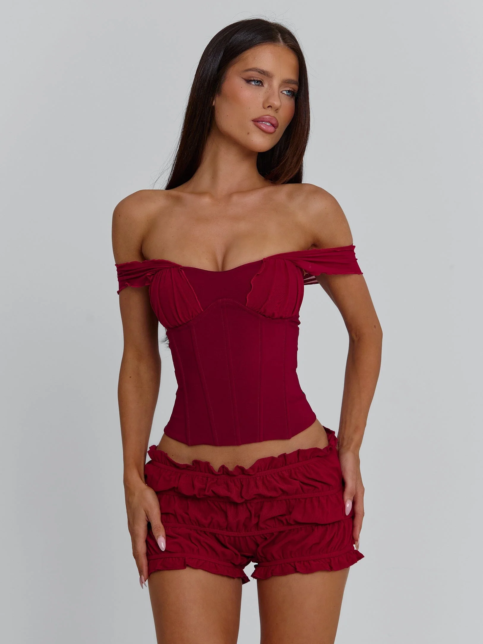 Amaya Top Deep Red