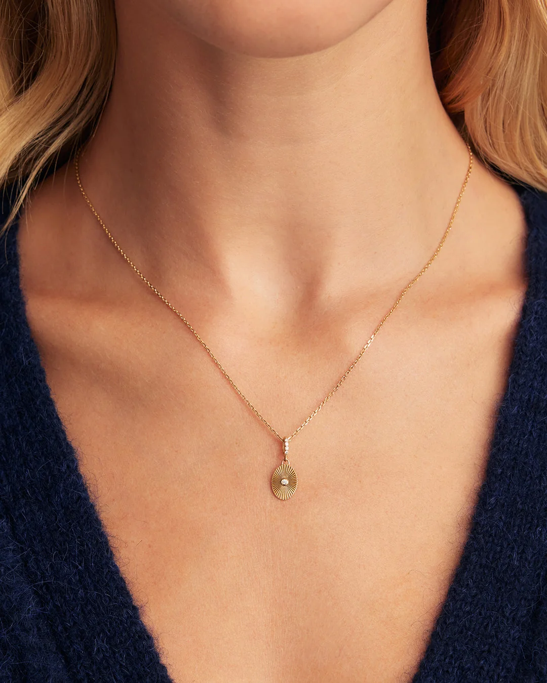 14K Diamond Golden Hour Charm