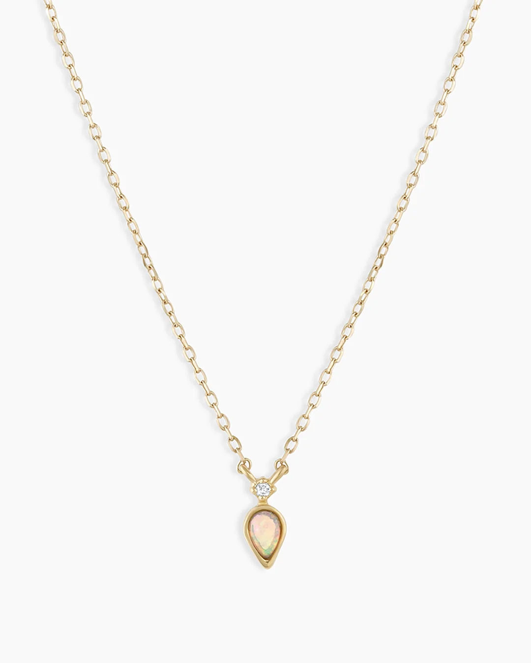 14K Diamond and Opal Necklace