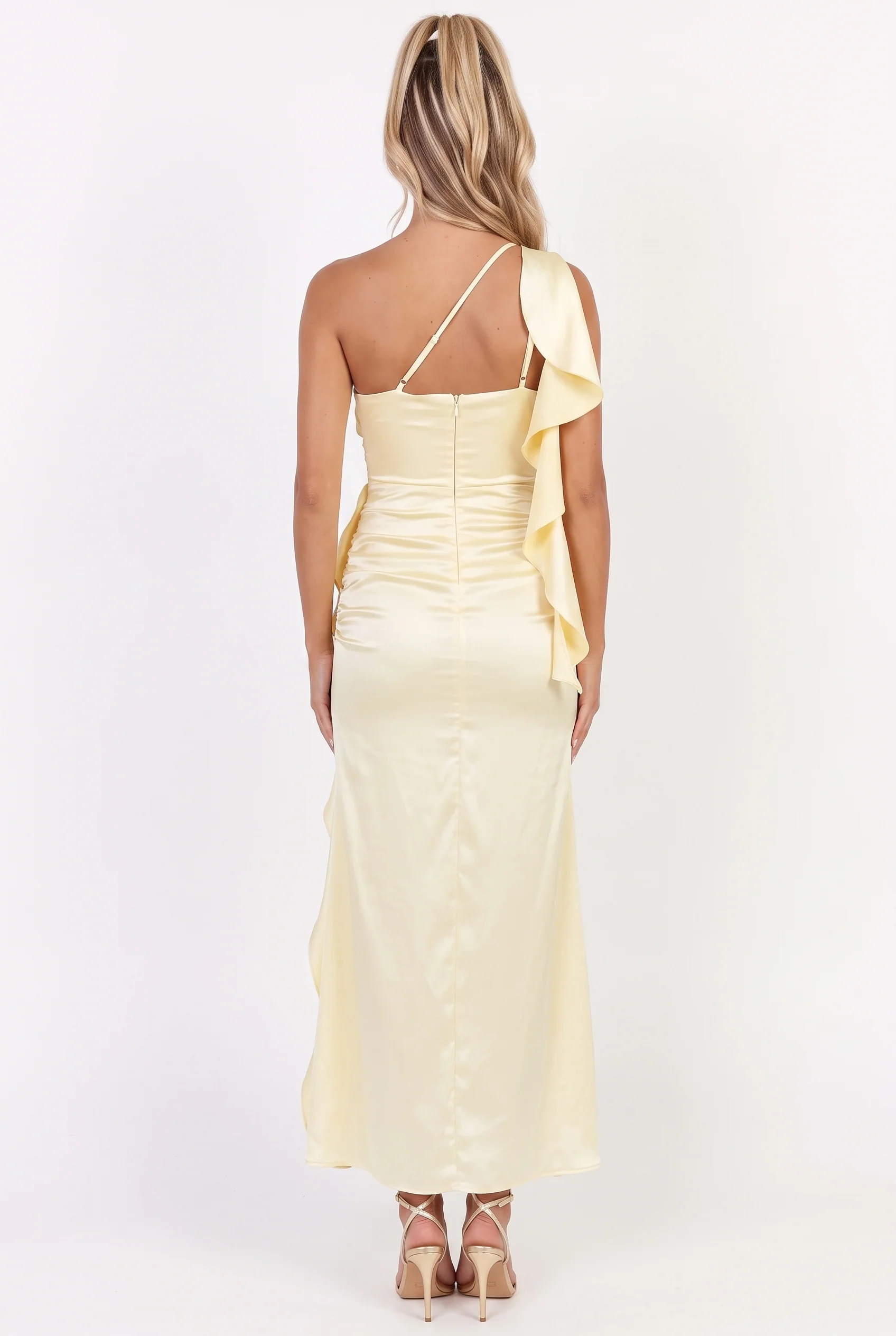 Carmel One-Shoulder Maxi Dress