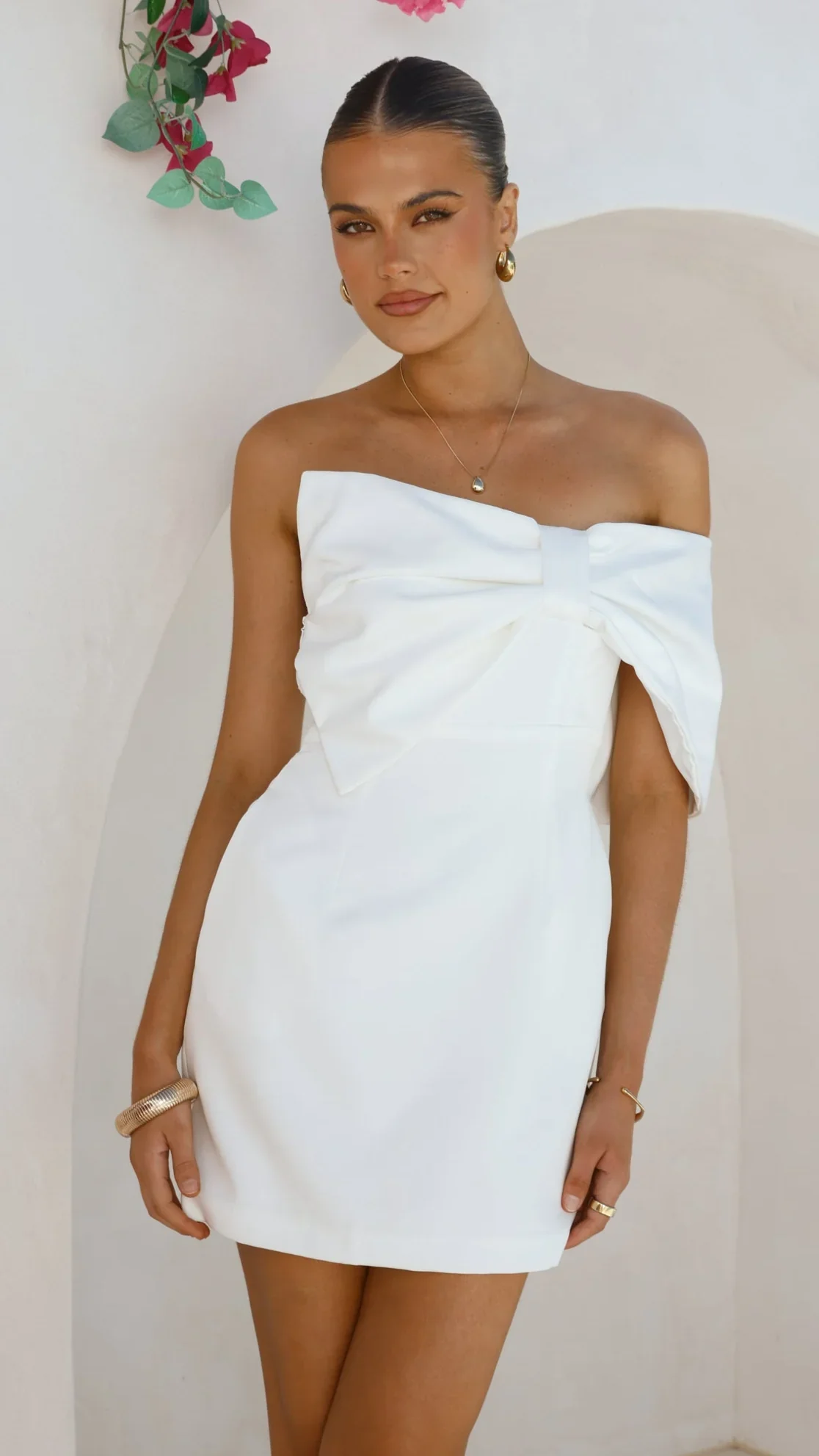 Briella Mini Dress - White