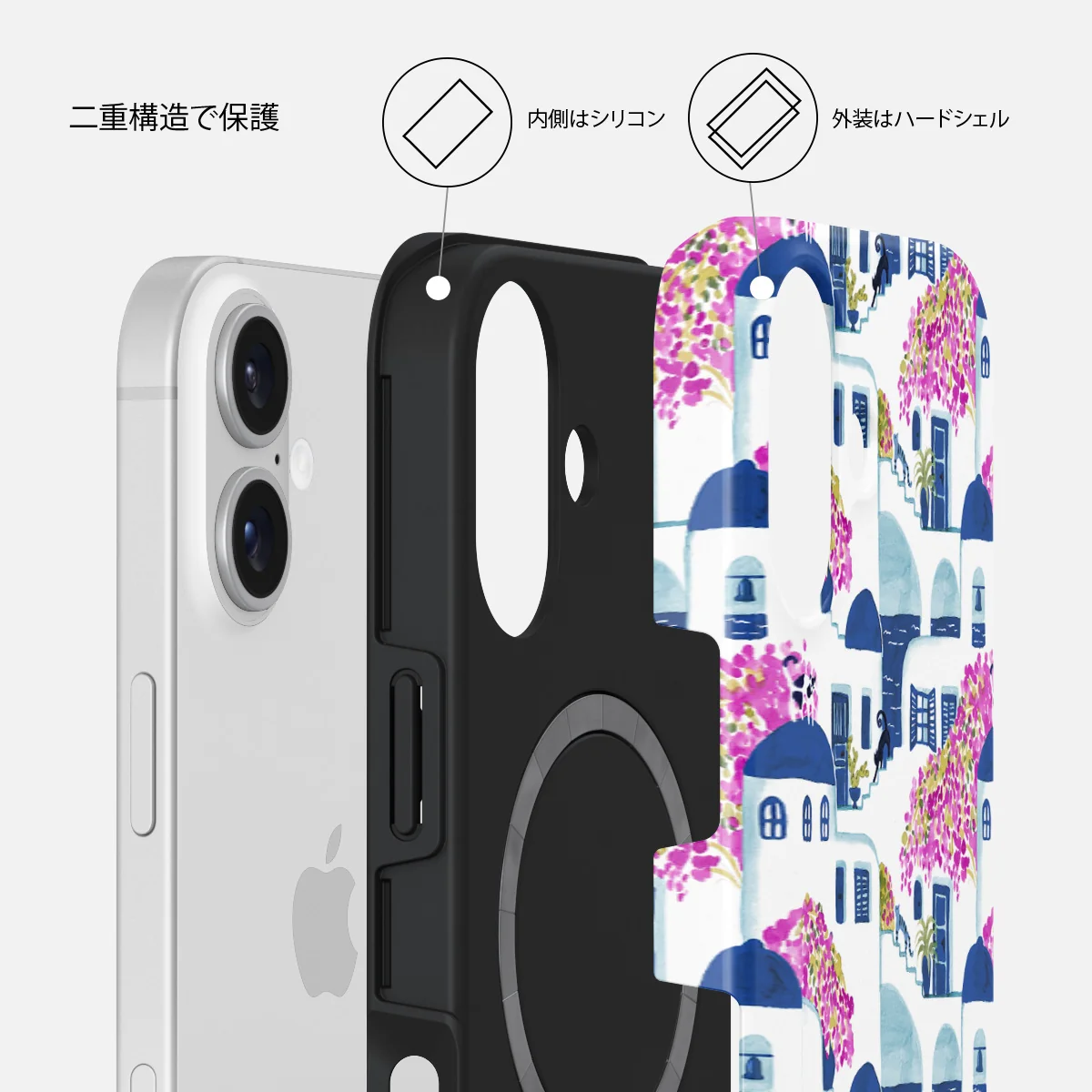 Santorini - iPhone 16 Plus ケース
