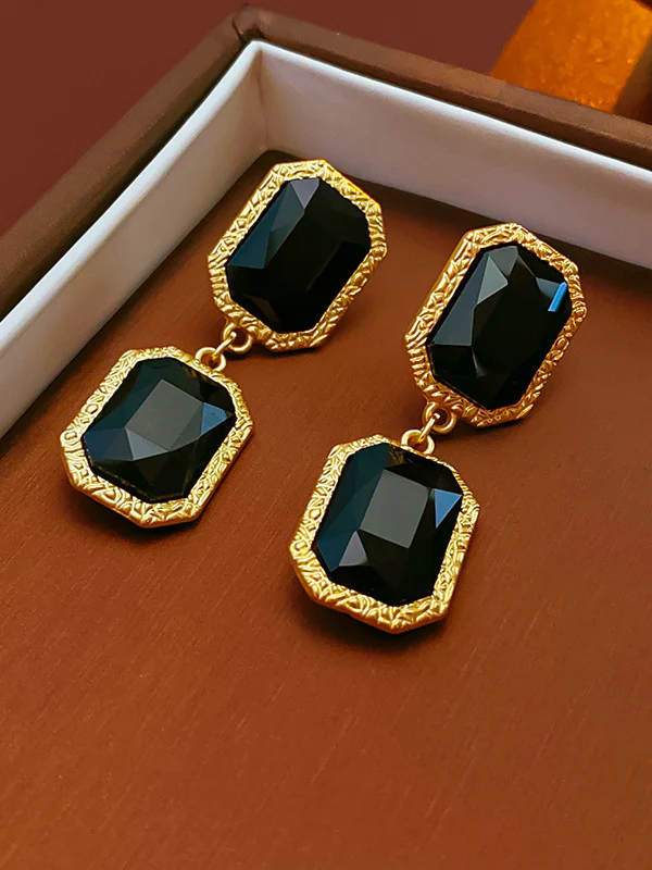 Geometric Drop Earrings