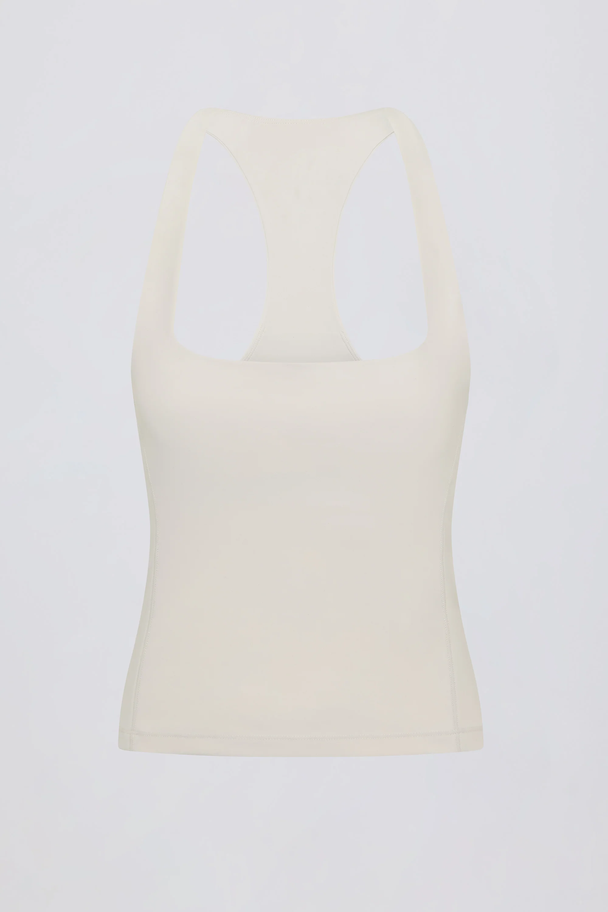 Soft Active Racerback Tank Top in Cream