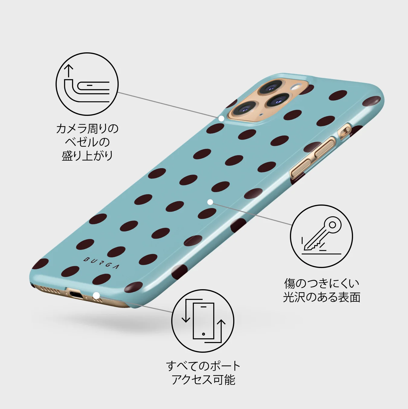 Aqua Mocha - iPhone 11 Pro Max ケース