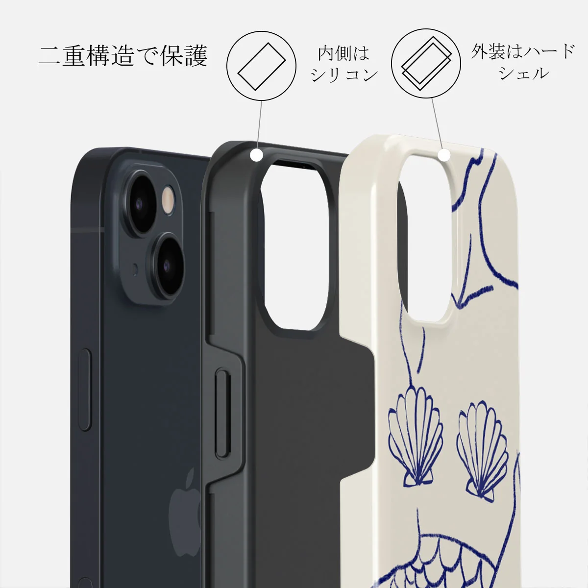 Marine Muse - iPhone 13 Mini ケース