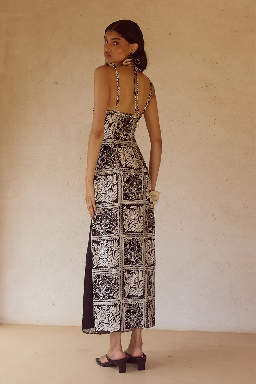 CHANTELLE MIDI DRESS - HAVANNA BLACK