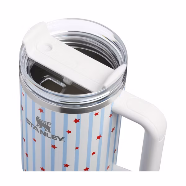 Stanley 40 oz Stainless Steel H2.0 FlowState Quencher Tumbler Blue Starry Stripes