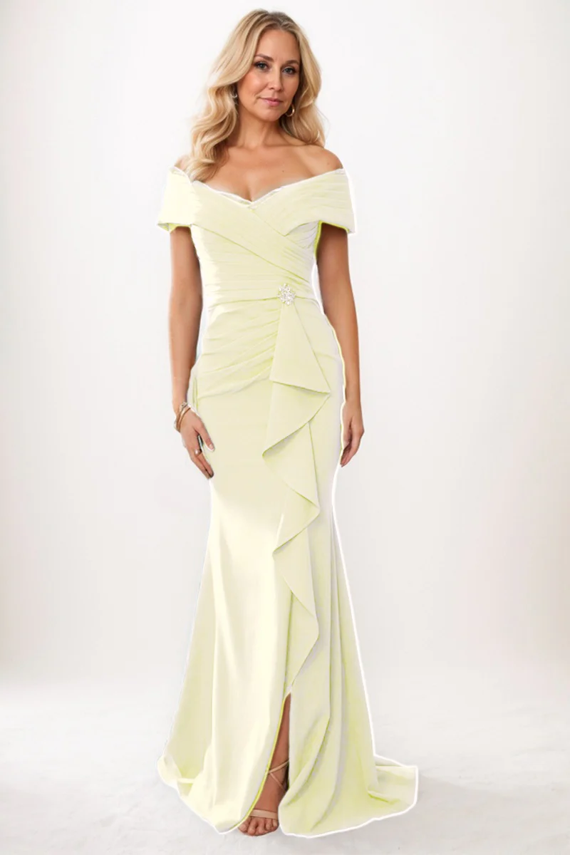Trumpet-Mermaid Maxi Chiffon Mother Dress CM0245