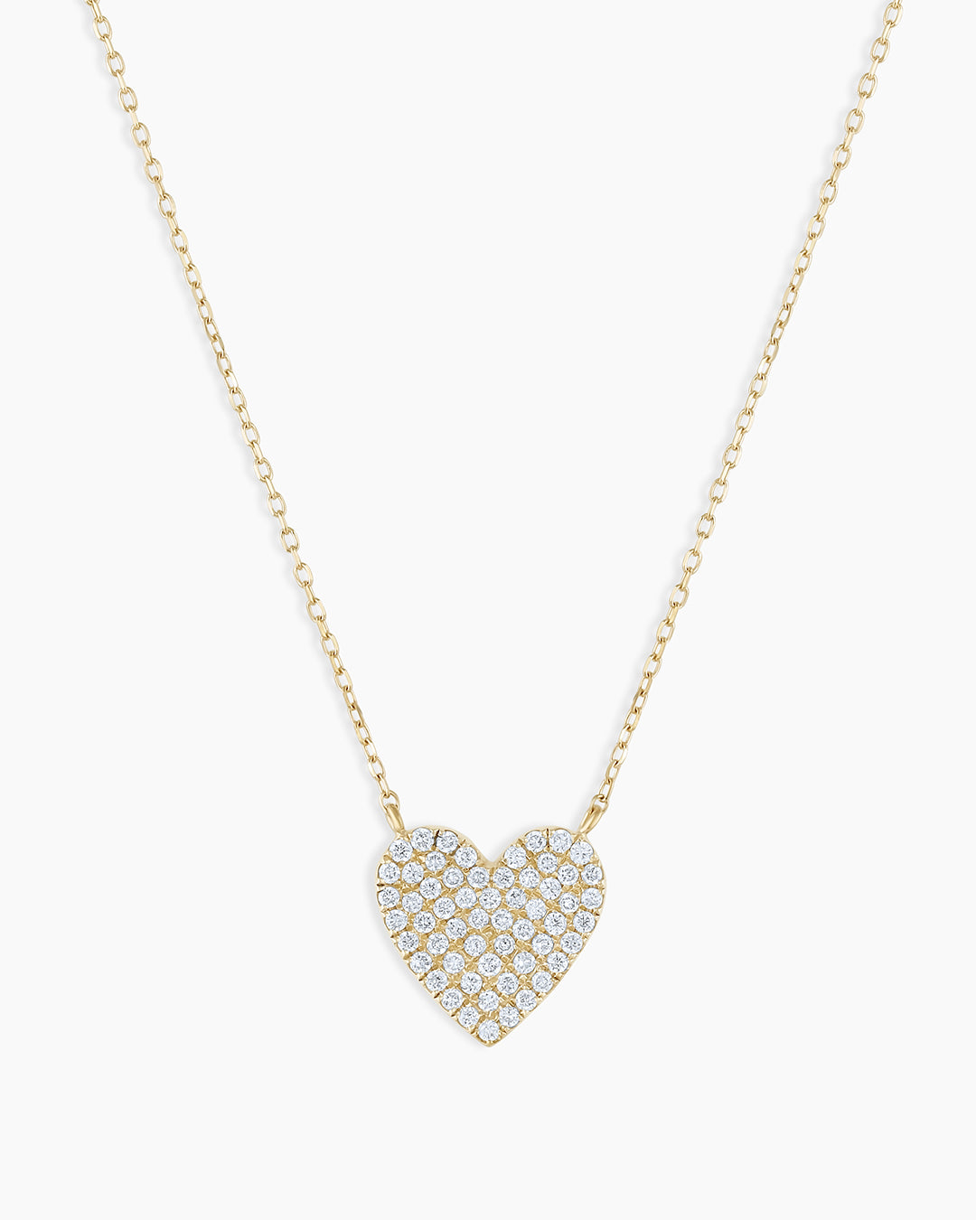 14K Diamond Pav�� Heart Necklace