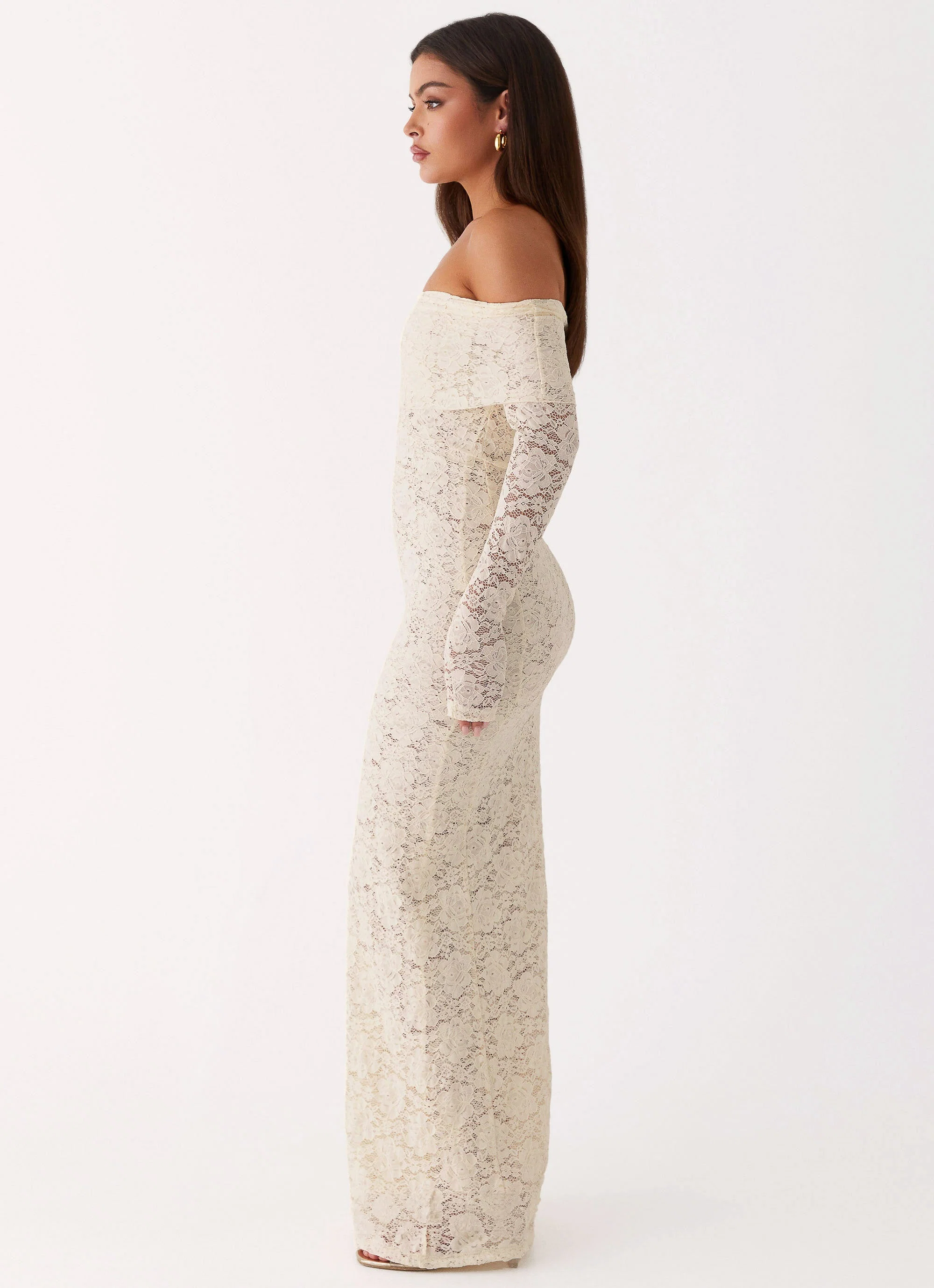 Yours Always Lace Maxi Dress - Ivory