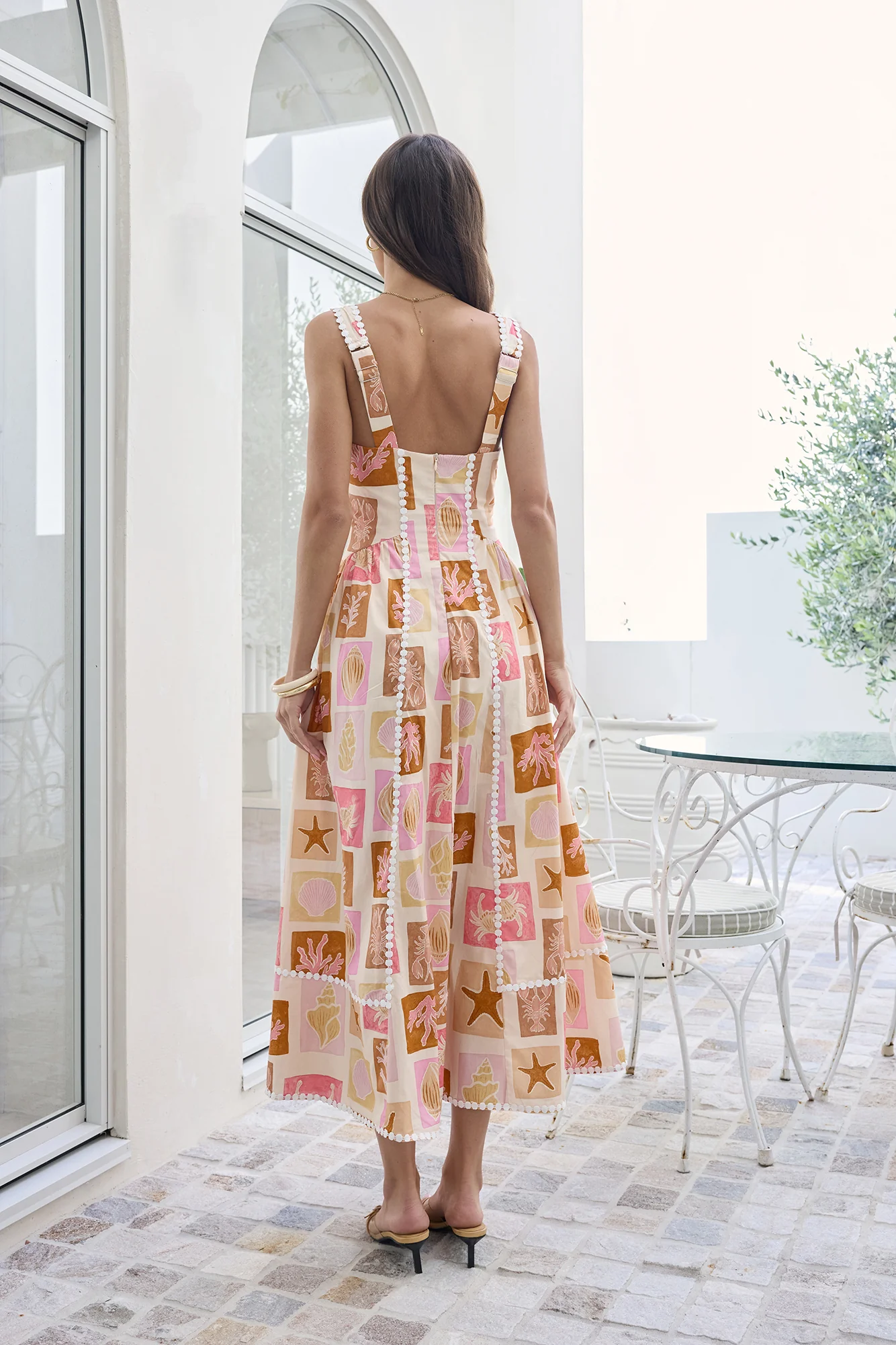 Posi Postcards Maxi Dress Print