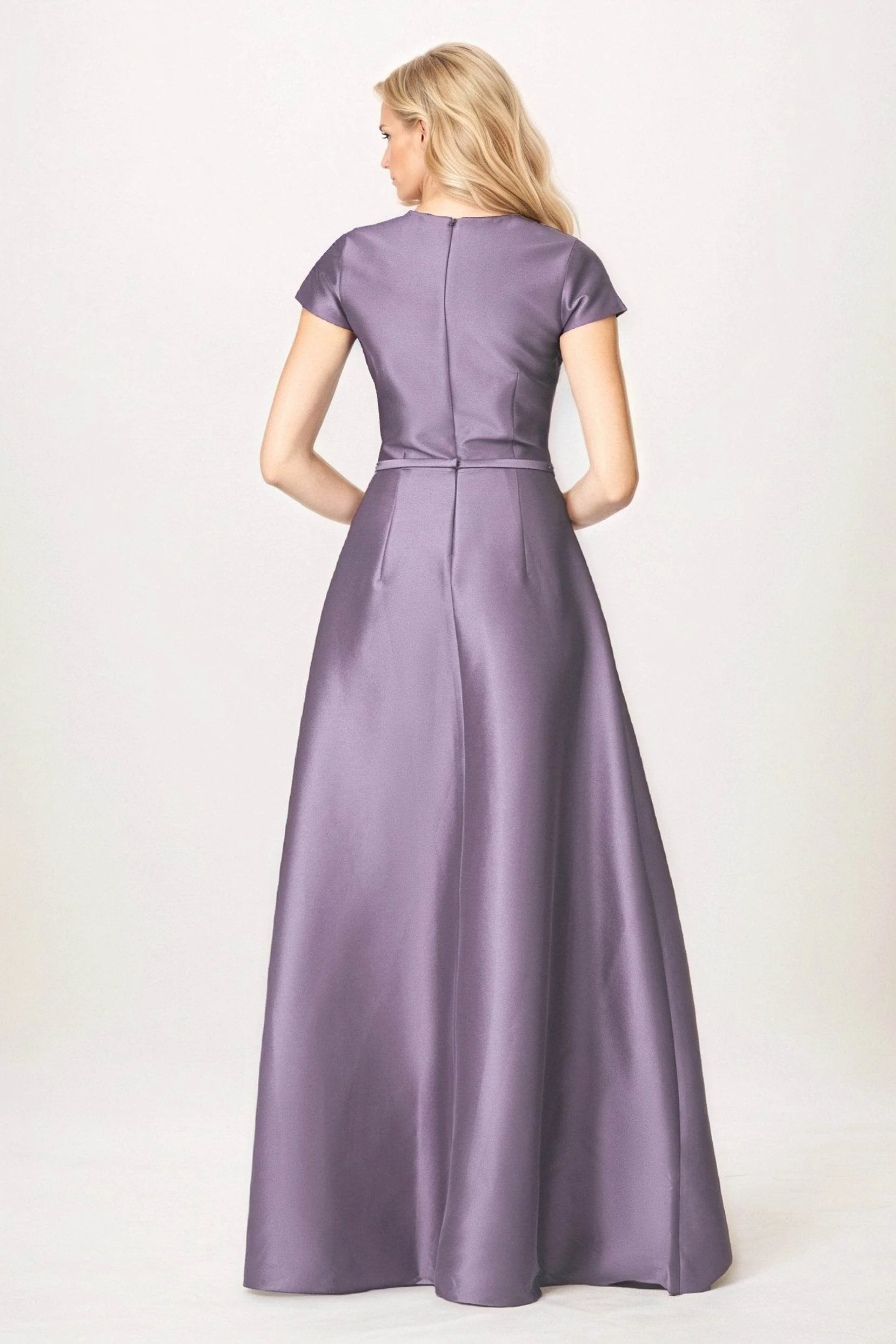 A-Line Maxi Satin Mother of the Bride Dresses CM0400