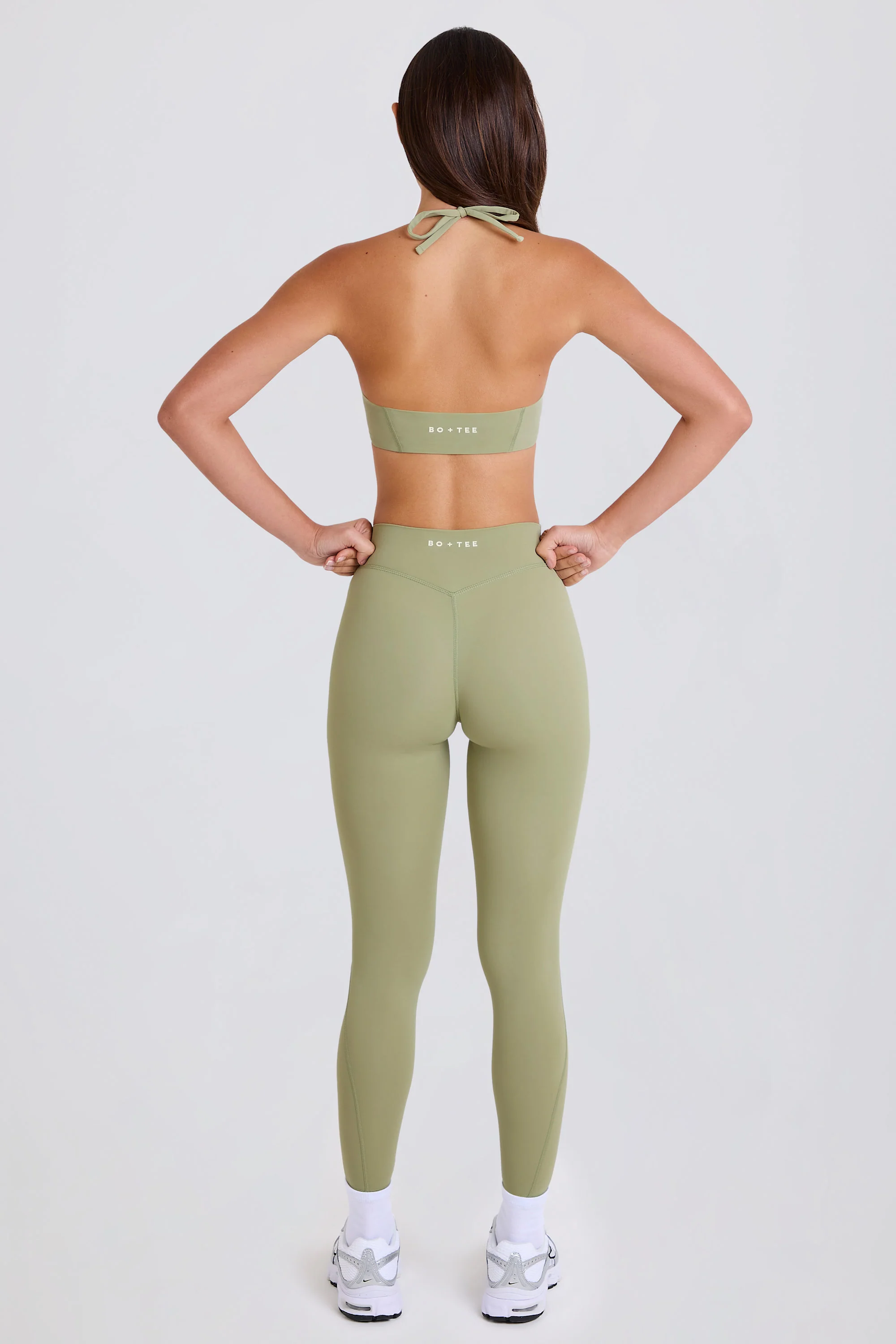 Four-Way Stretch High-Waist Leggings in Matcha