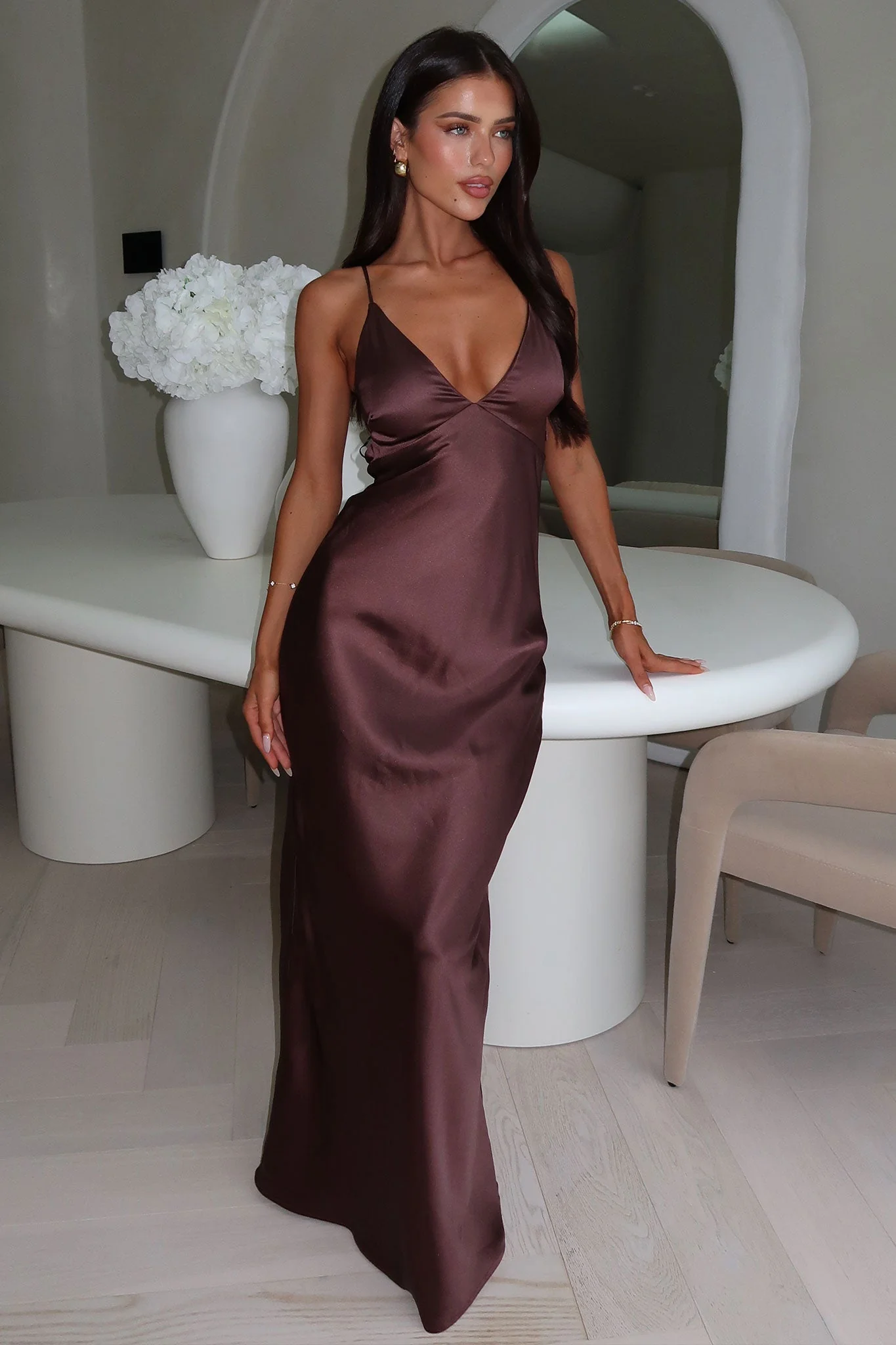 Gilbert Maxi Dress - Brown