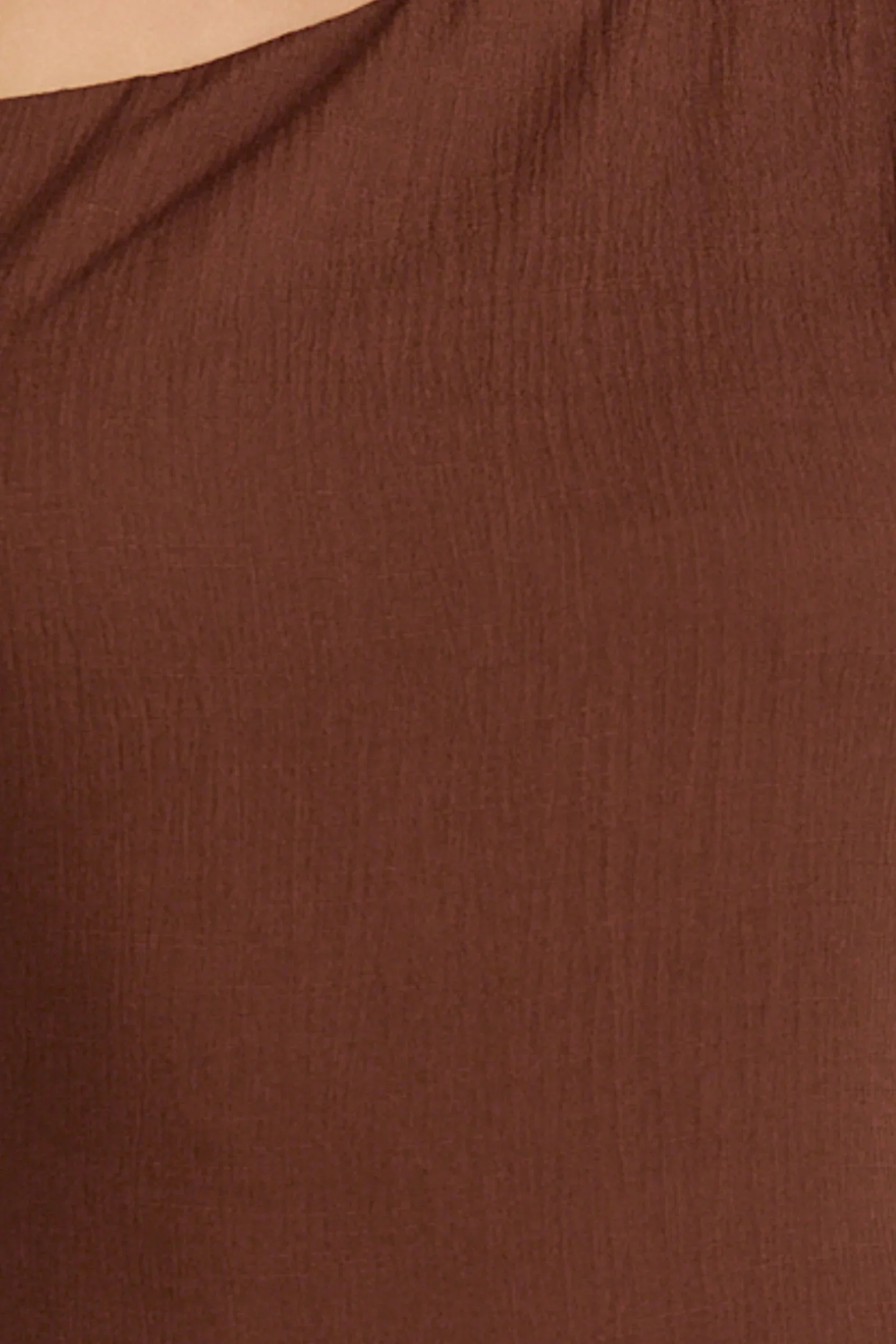 Aurelie Maxi Dress - Off Shoulder Column Dress in Chocolate