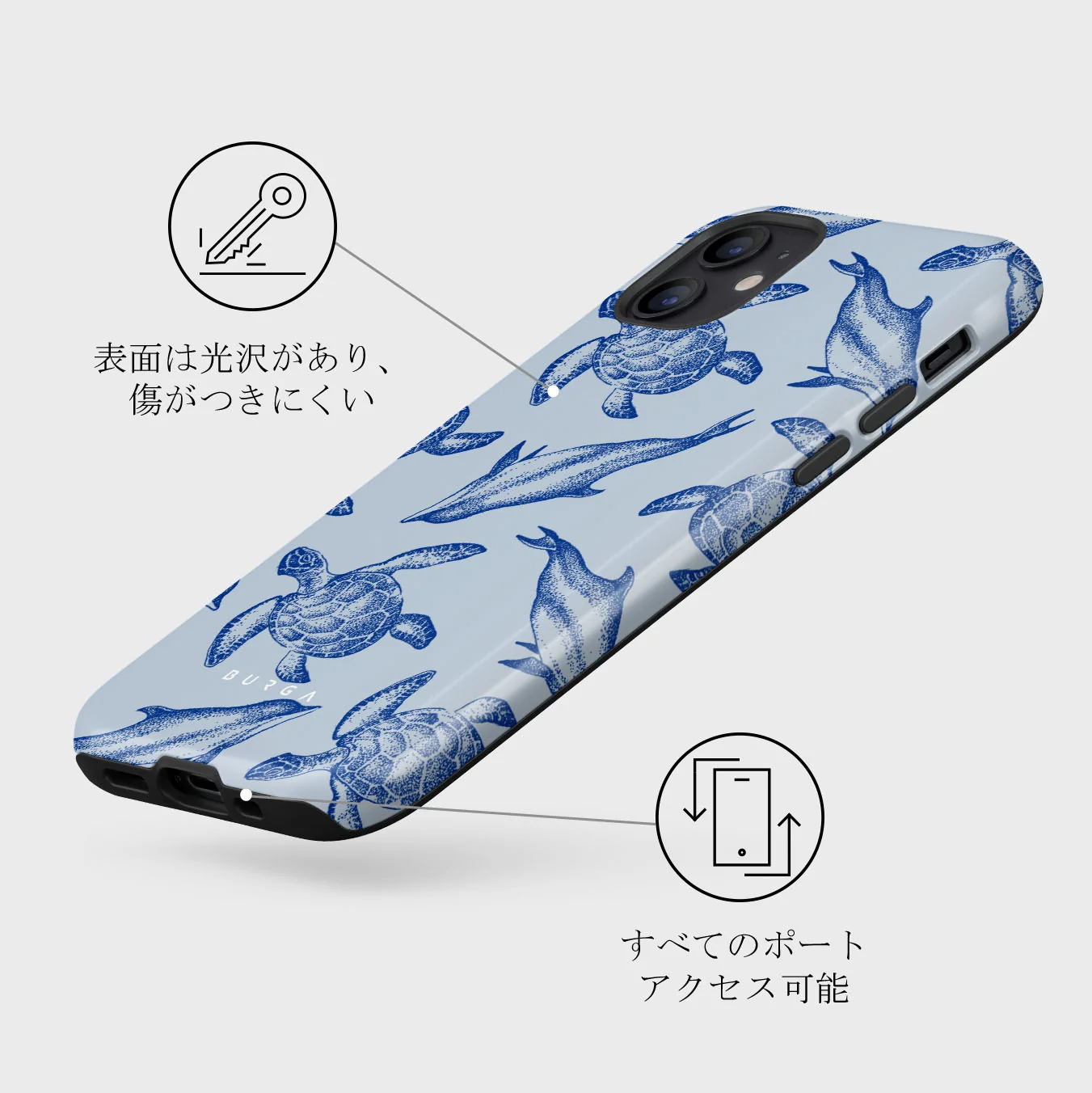 Aquatic Dance - iPhone 12 Mini ケース