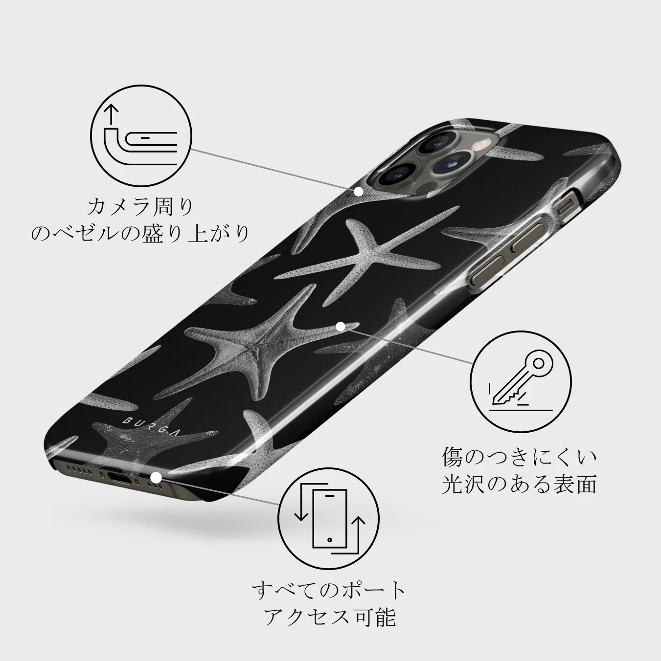Midnight Ocean - iPhone 12 Pro ケース