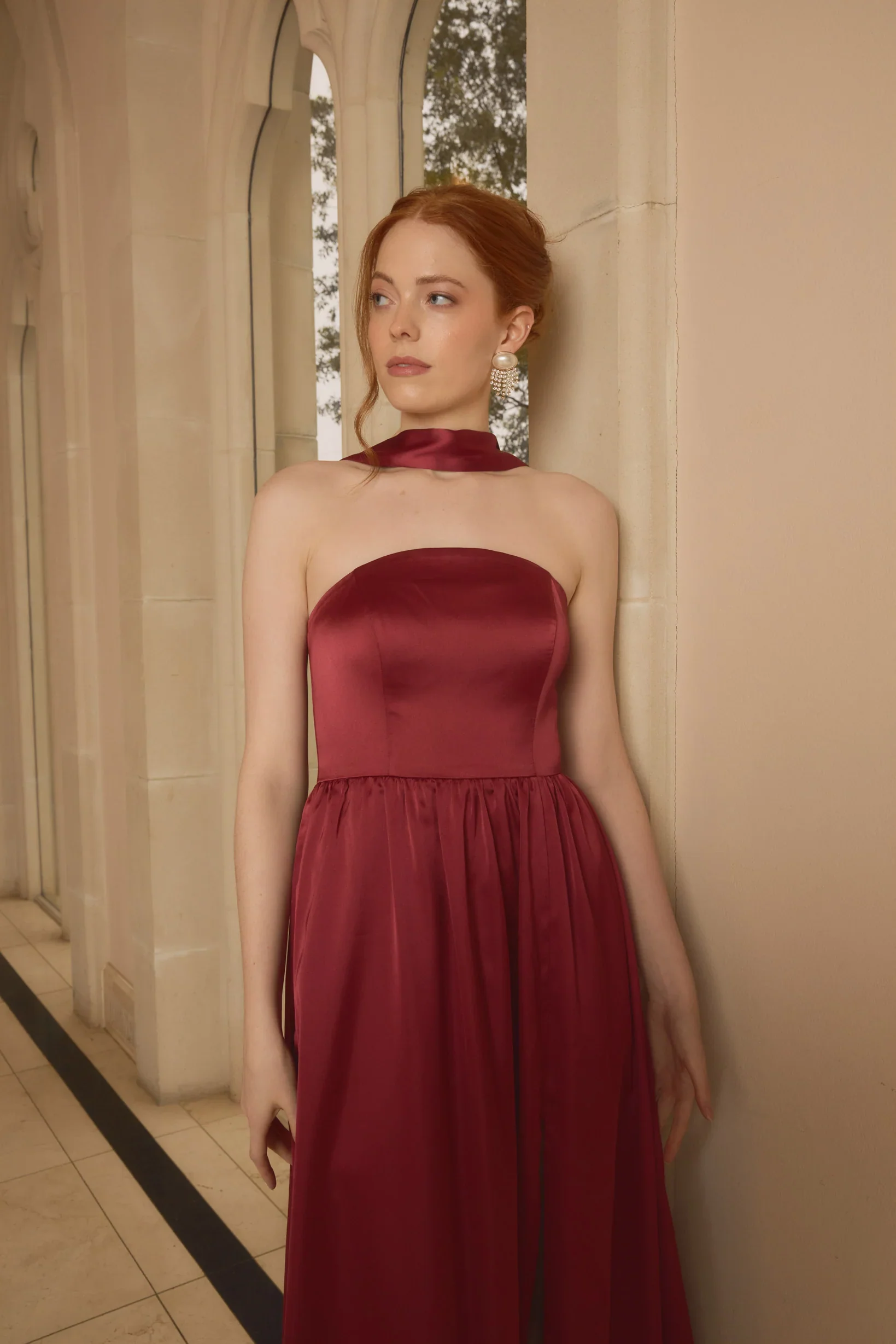 Ellapink Satin Dress | Made To Order