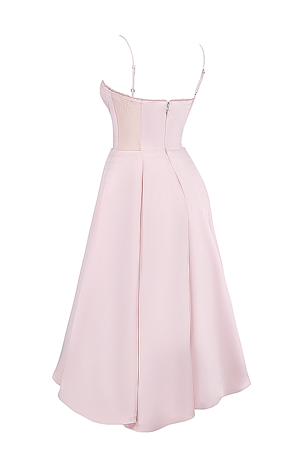 ballerina pink midi dress