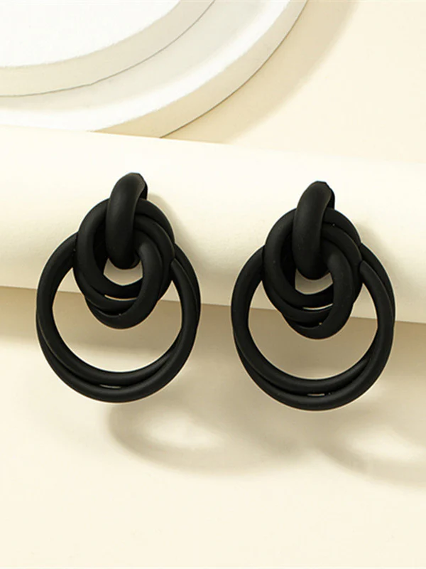 Geometric Drop Earrings