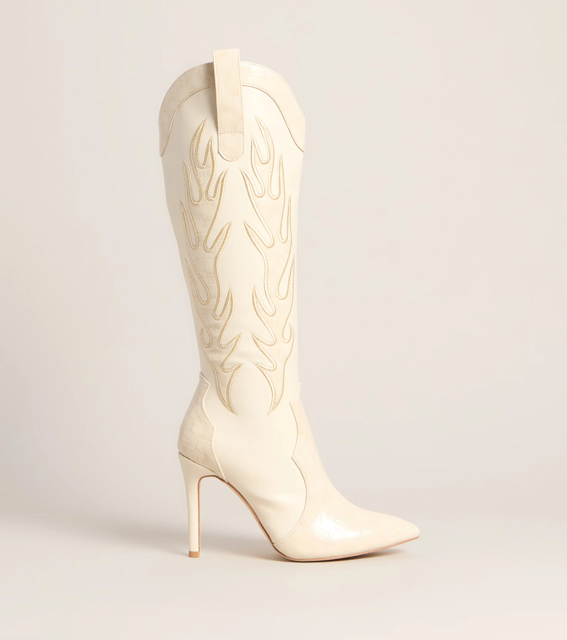 Rodeo Ready Western Flame Knee High Boots