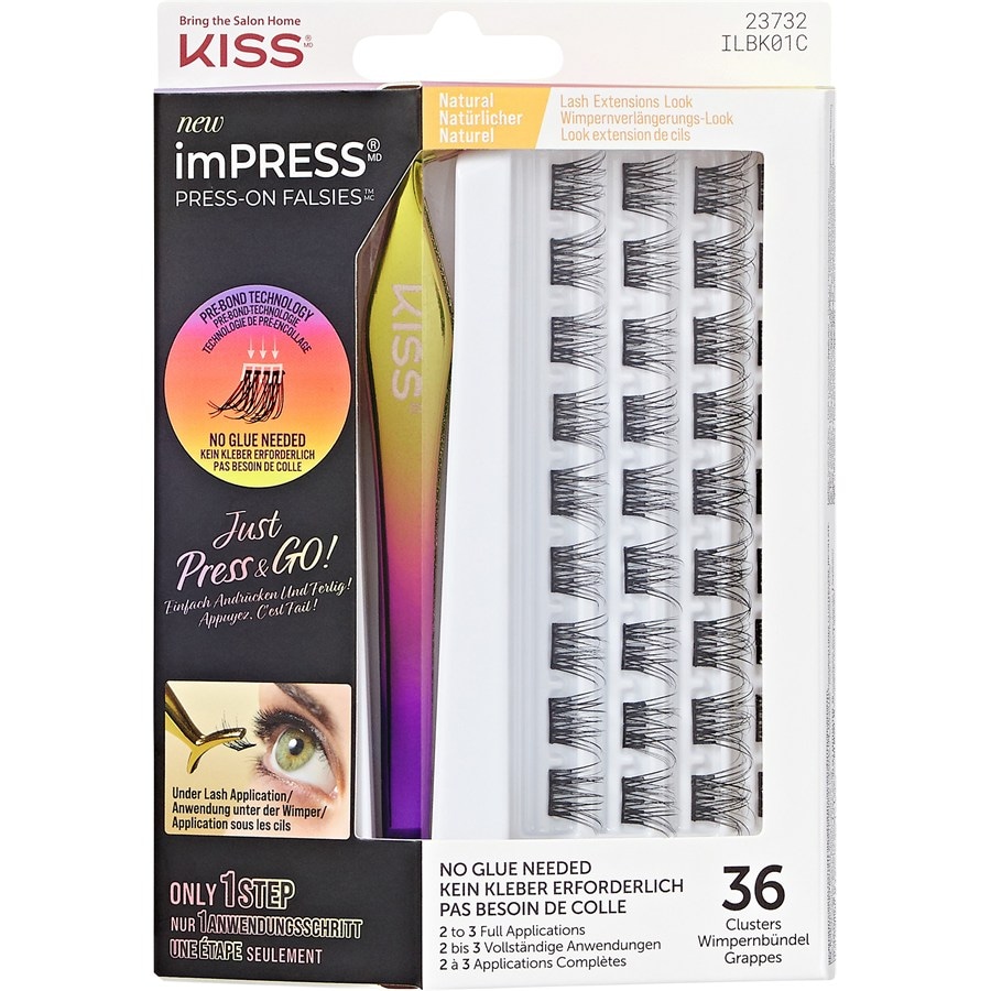 KISS imPRESS Press-On Falsies Natural Lash Extension Look