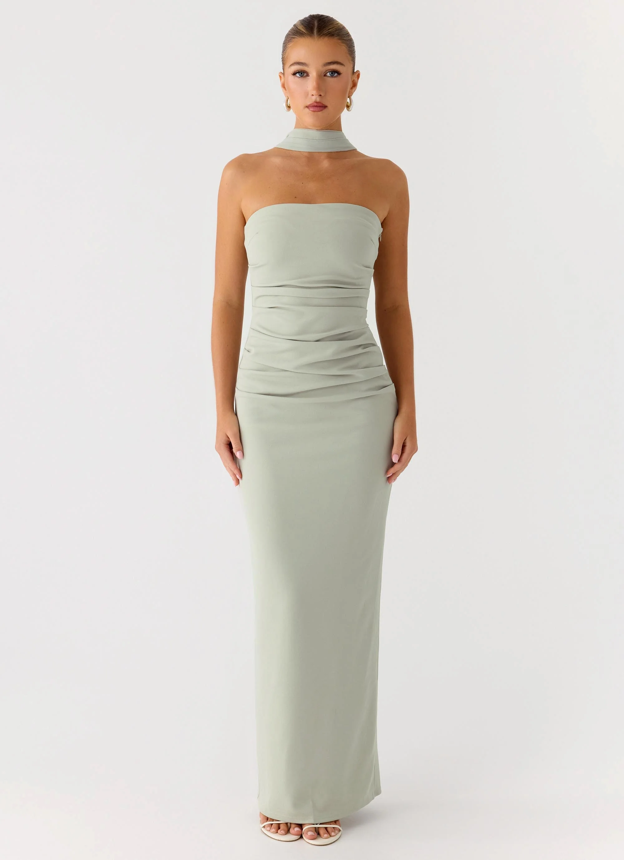 Libra Maxi Dress - Pastel Sage