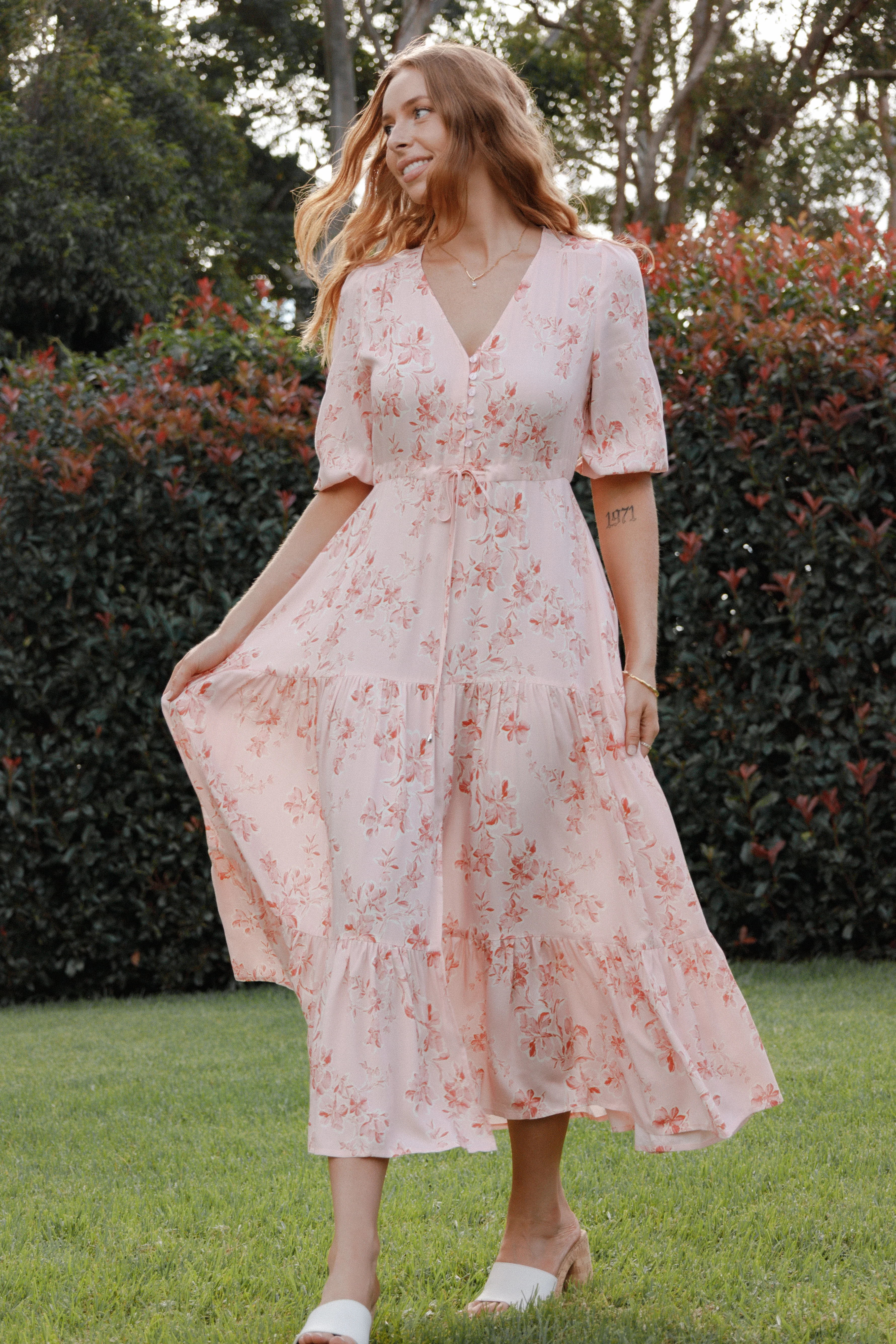 Kelda Dress - Rose Pink Floral