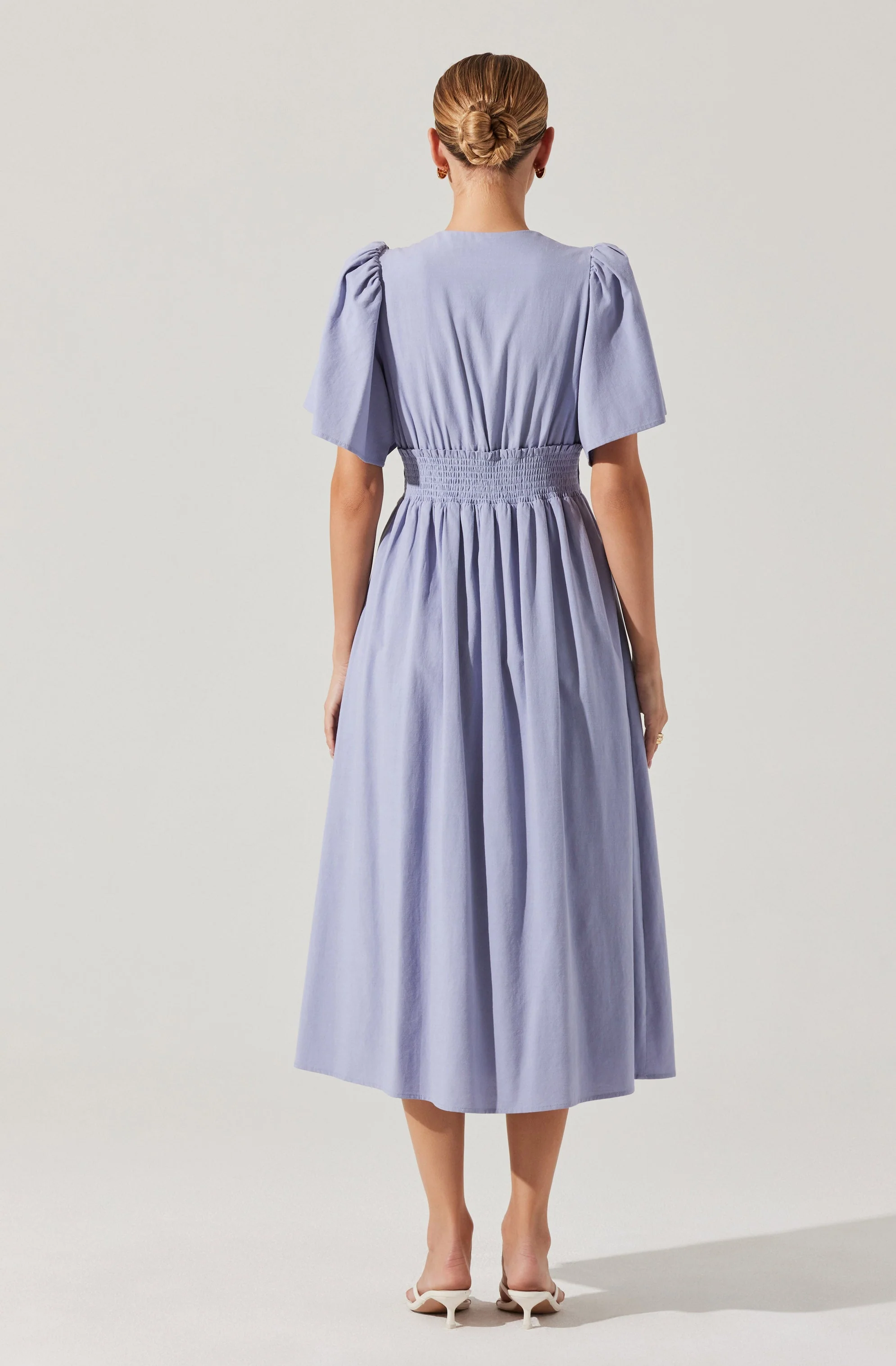 Hadleigh Scallop Trim Midi Dress