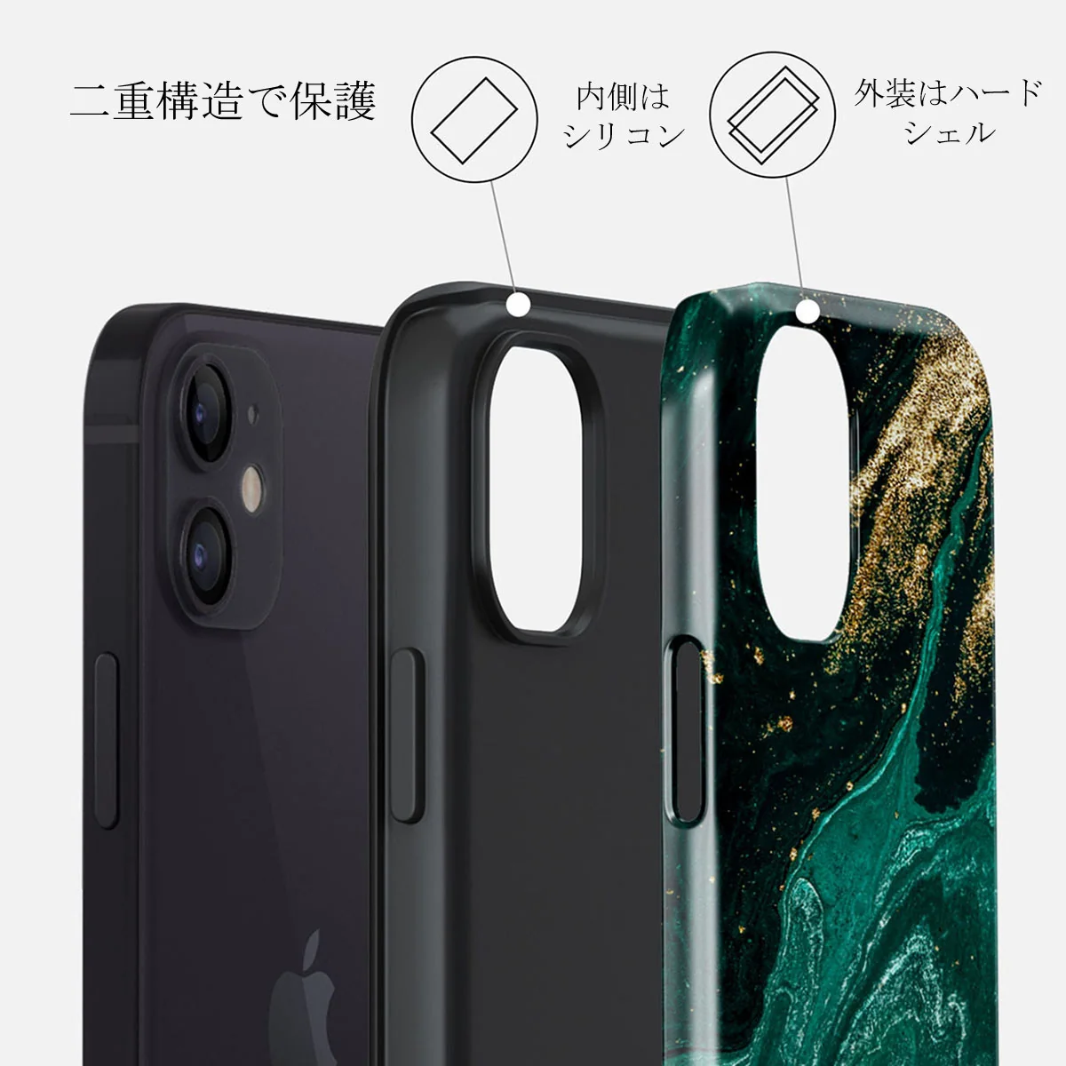 Emerald Pool - Elegant iPhone 12 Mini ケース