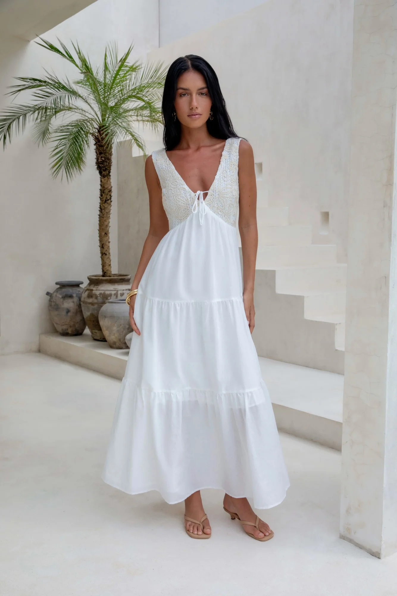 Lost In Your Love Maxi Dress White