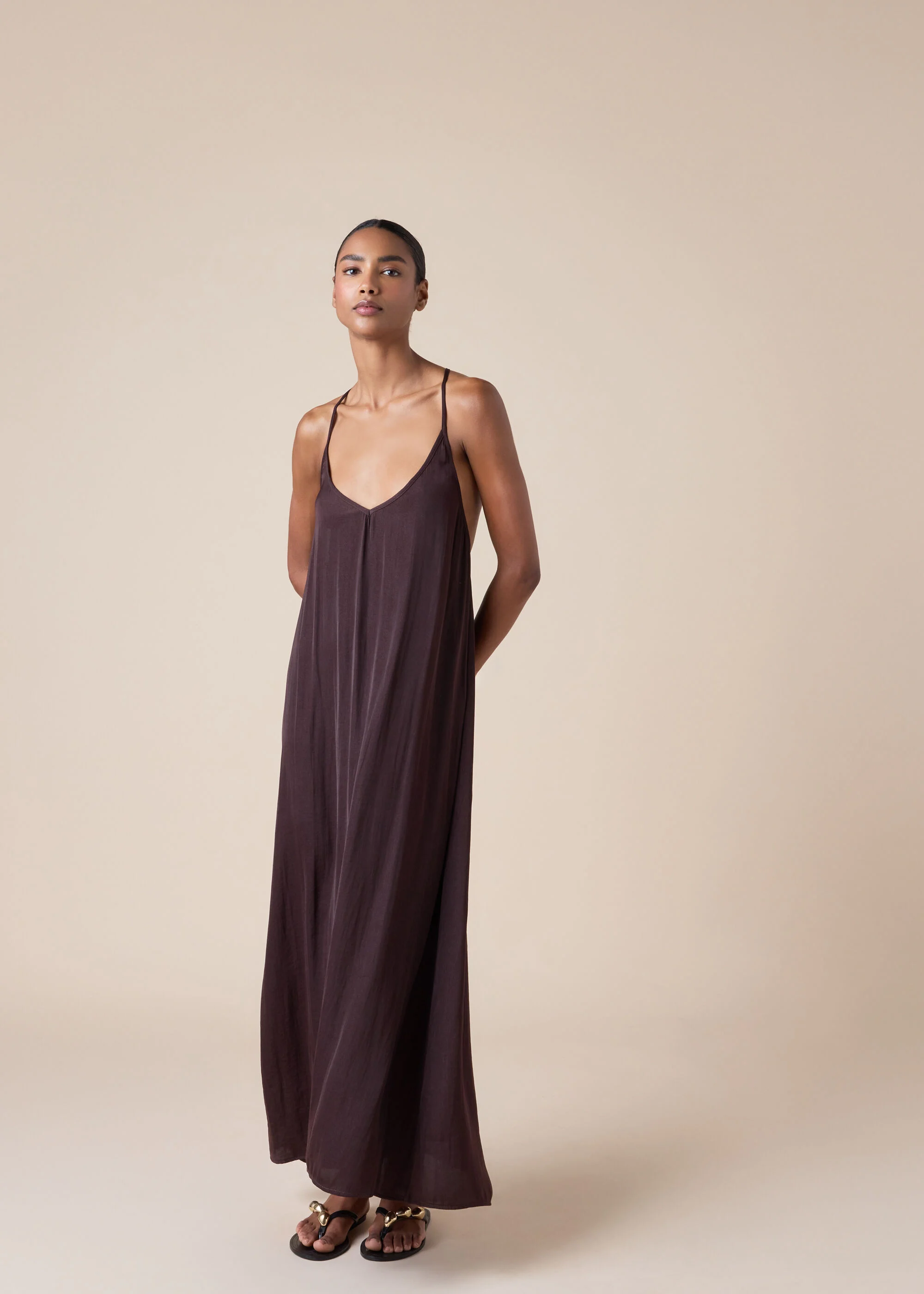 Maxi Dress Coco Brown