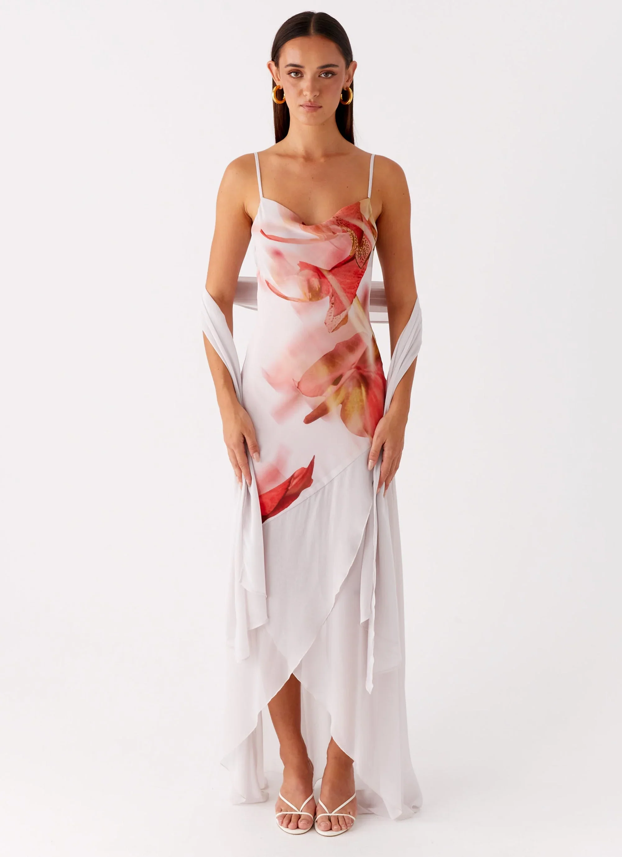 Loire Maxi Dress - Peach Rose