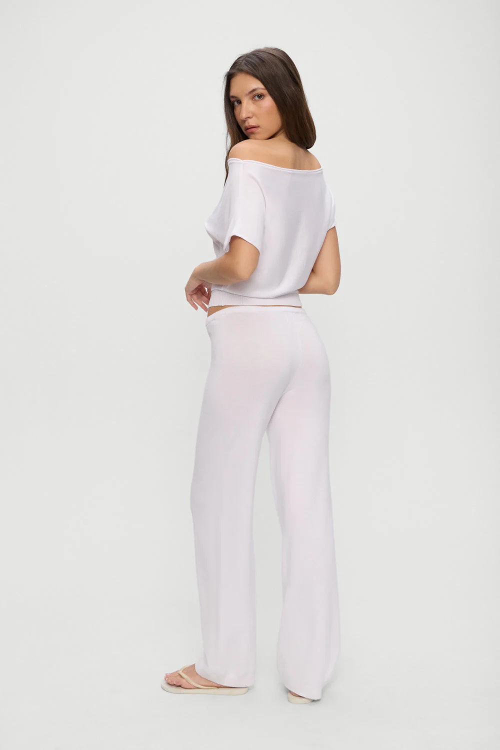 Mellow Knit Pants - White