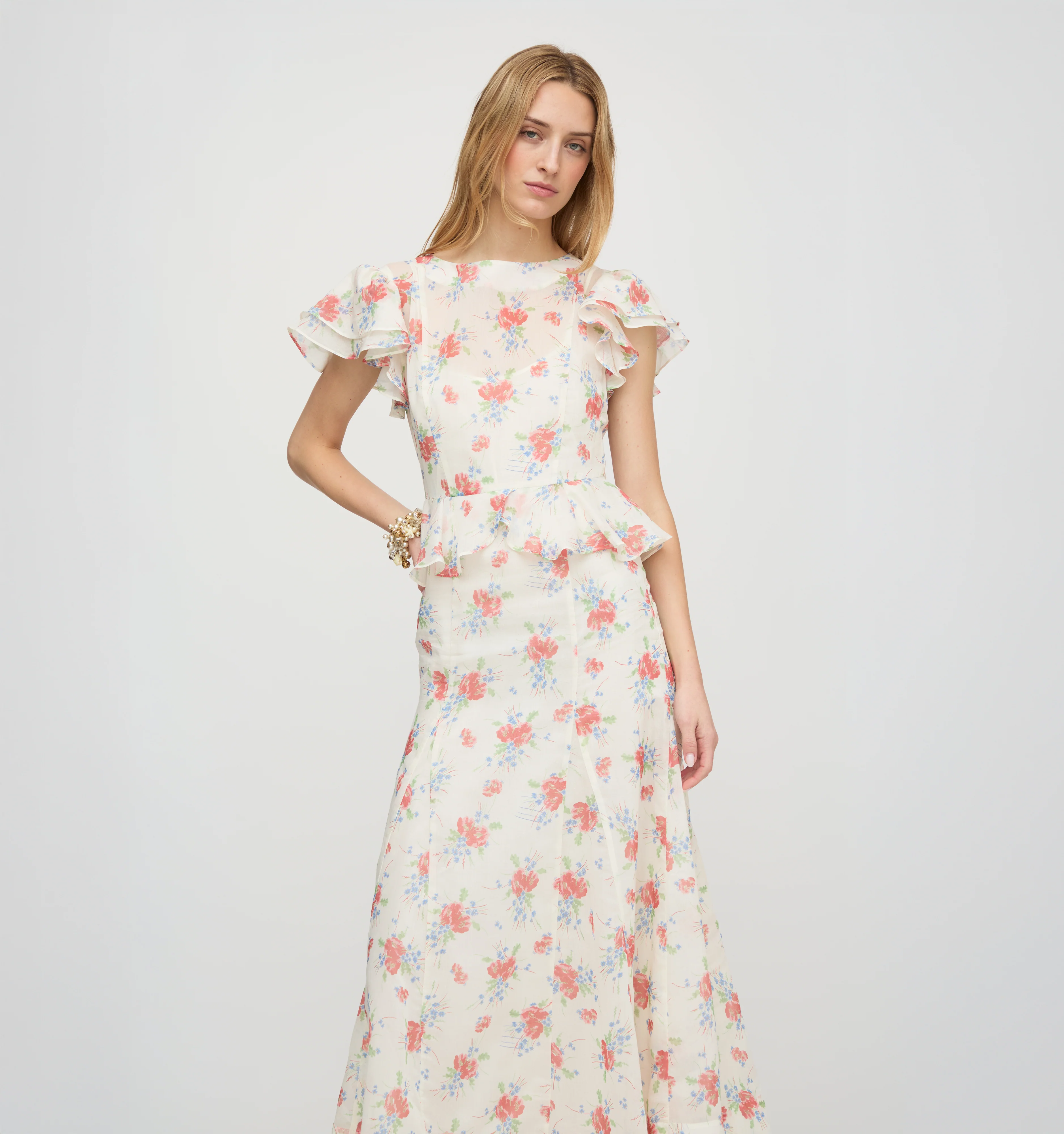 The Halston Dress - Sunburst Blossoms