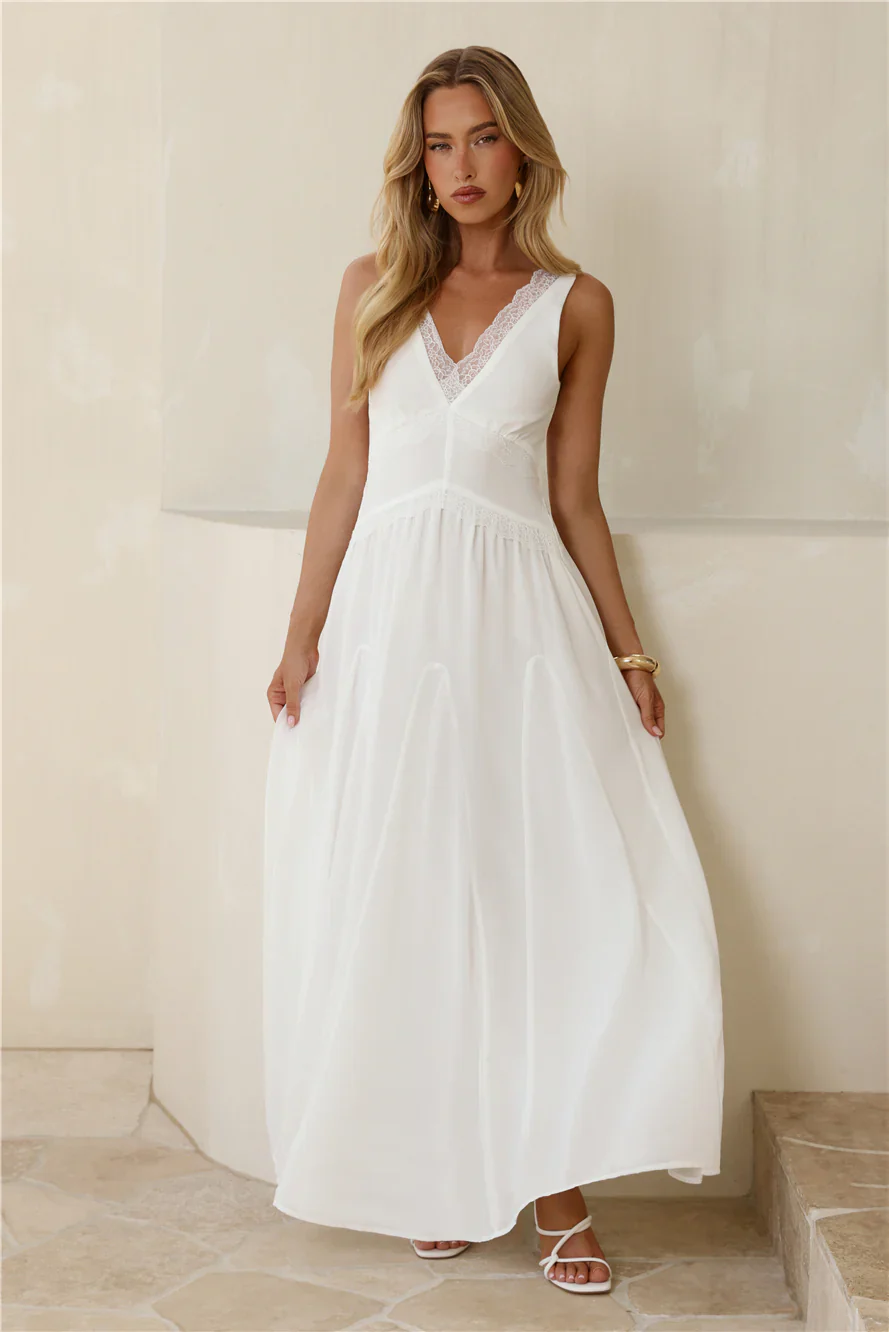 Salted Glow Maxi Dress White
