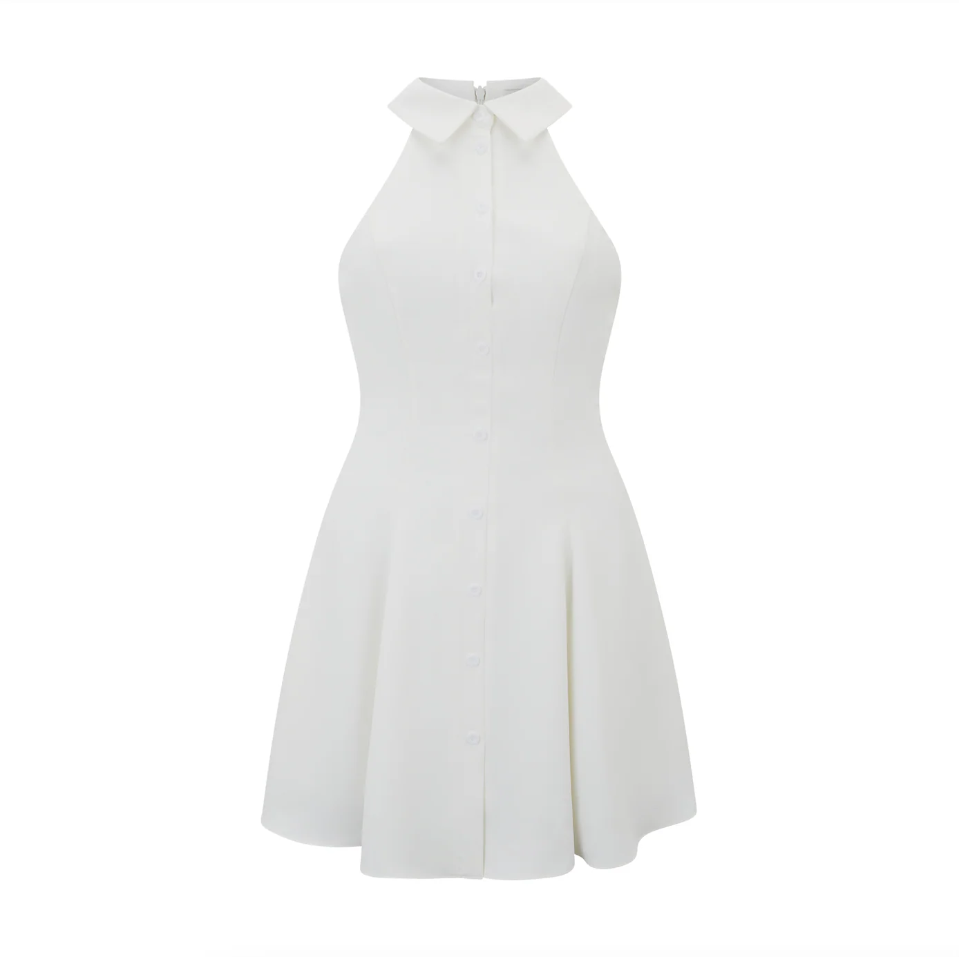 Flowy Collared Mini Dress