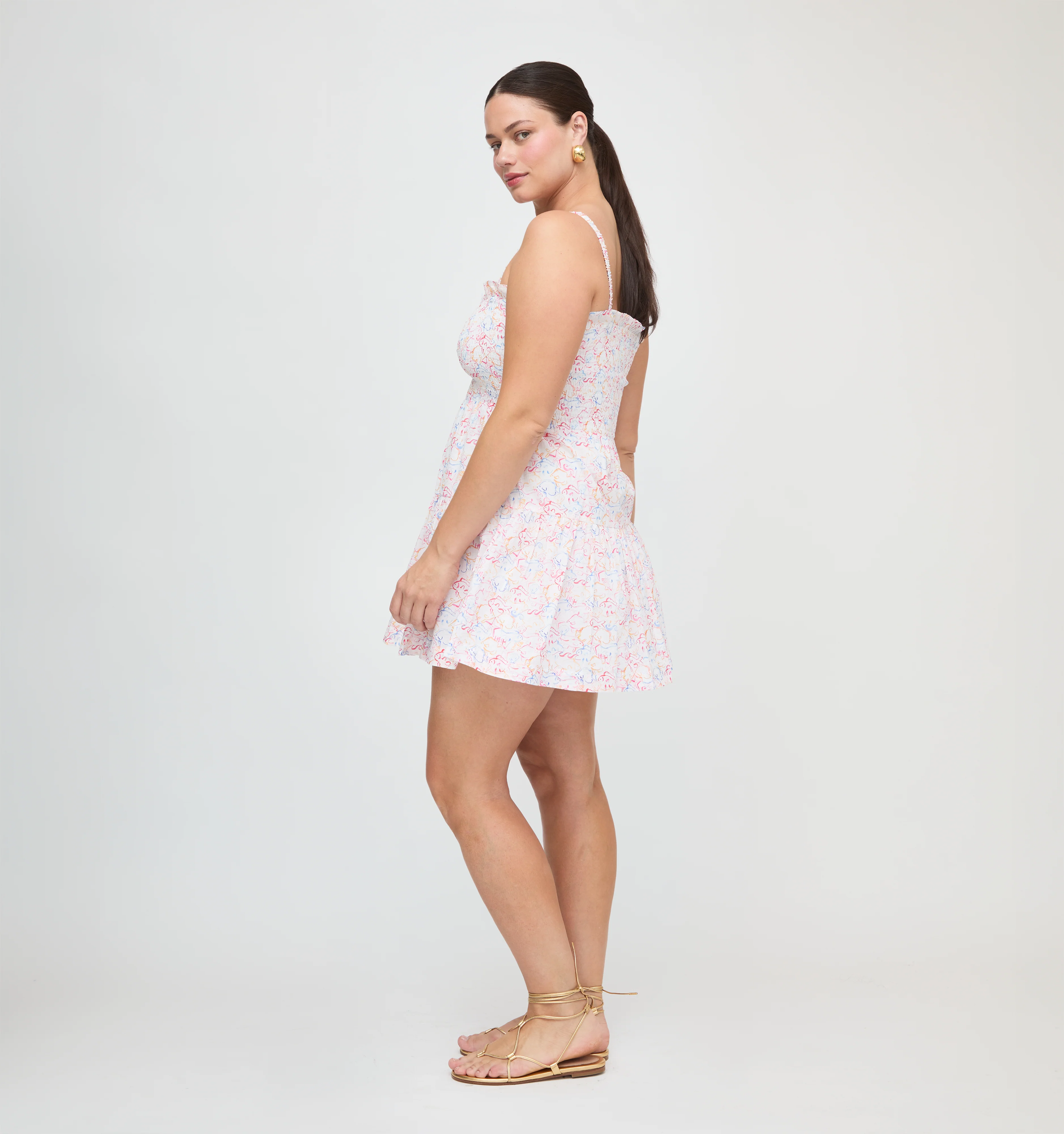 The Rebecca Mini Nap Dress - Camo Fish