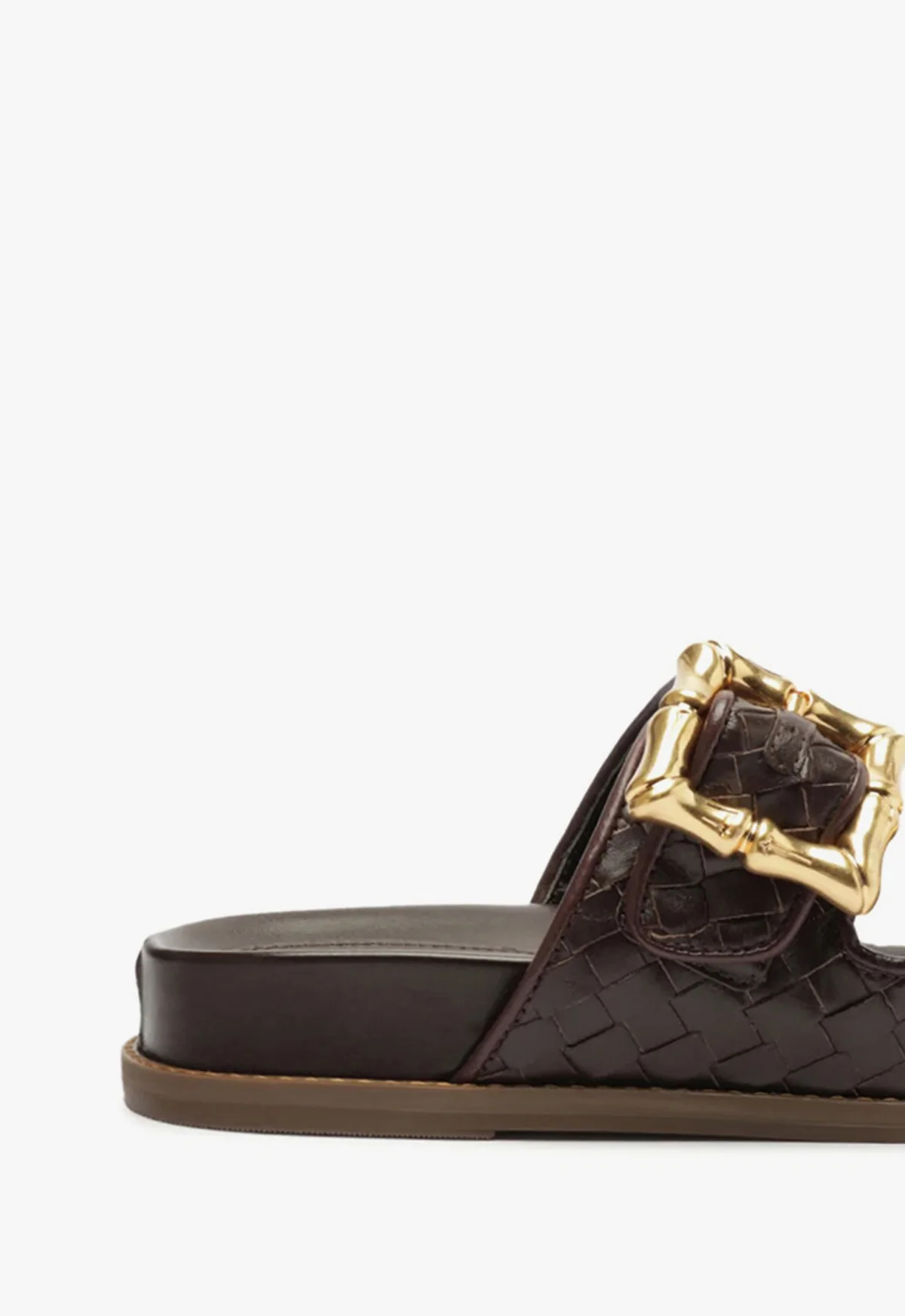 Enola Sporty Woven Leather Flat