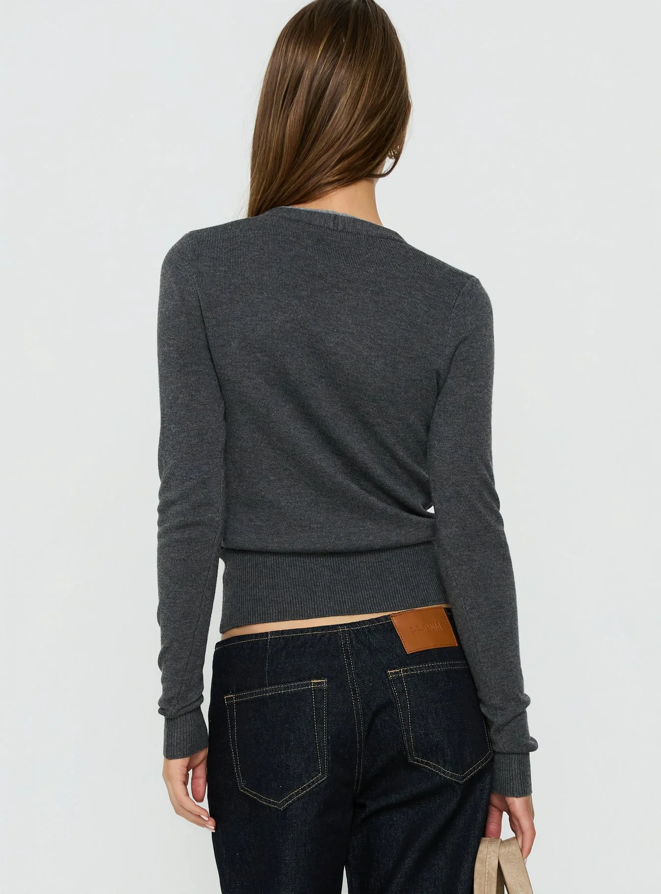 Shadow Cardigan Dark Grey