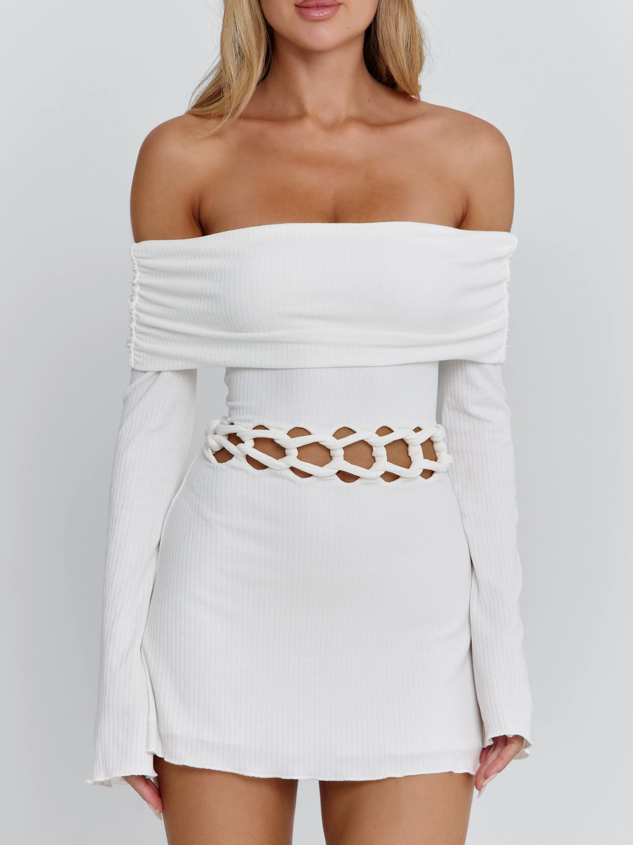 Sylvaine Mini Dress White
