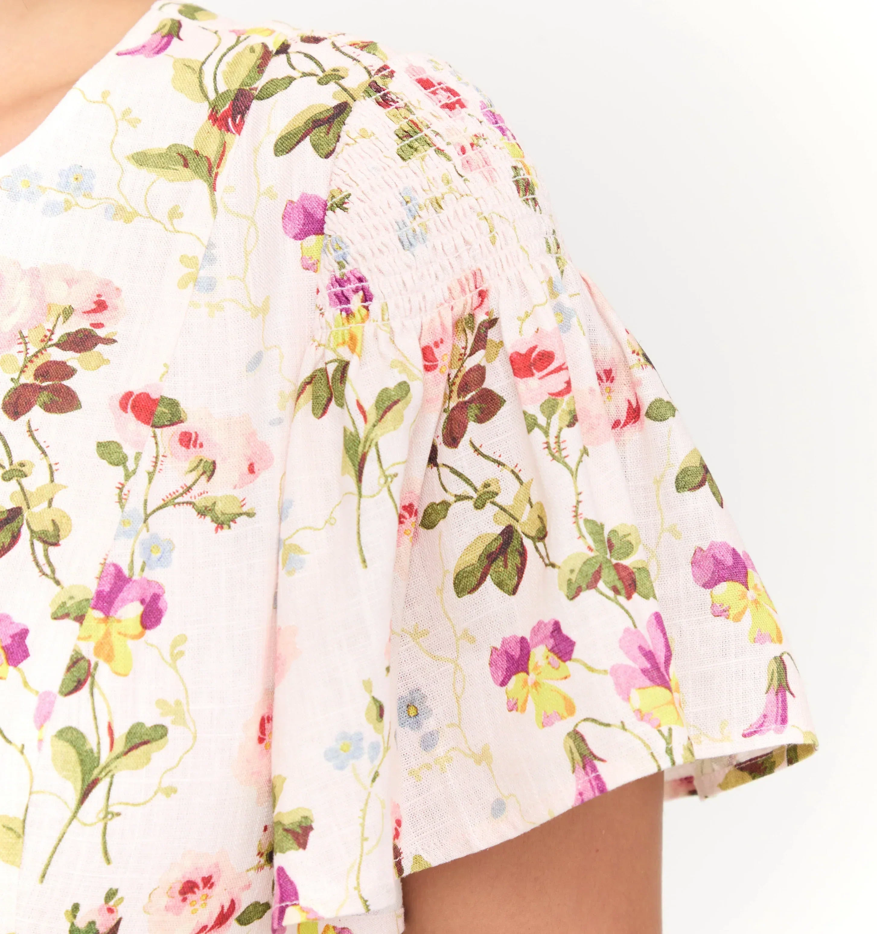 Couturebud The Dominique Dress - Pink Bluebonnet