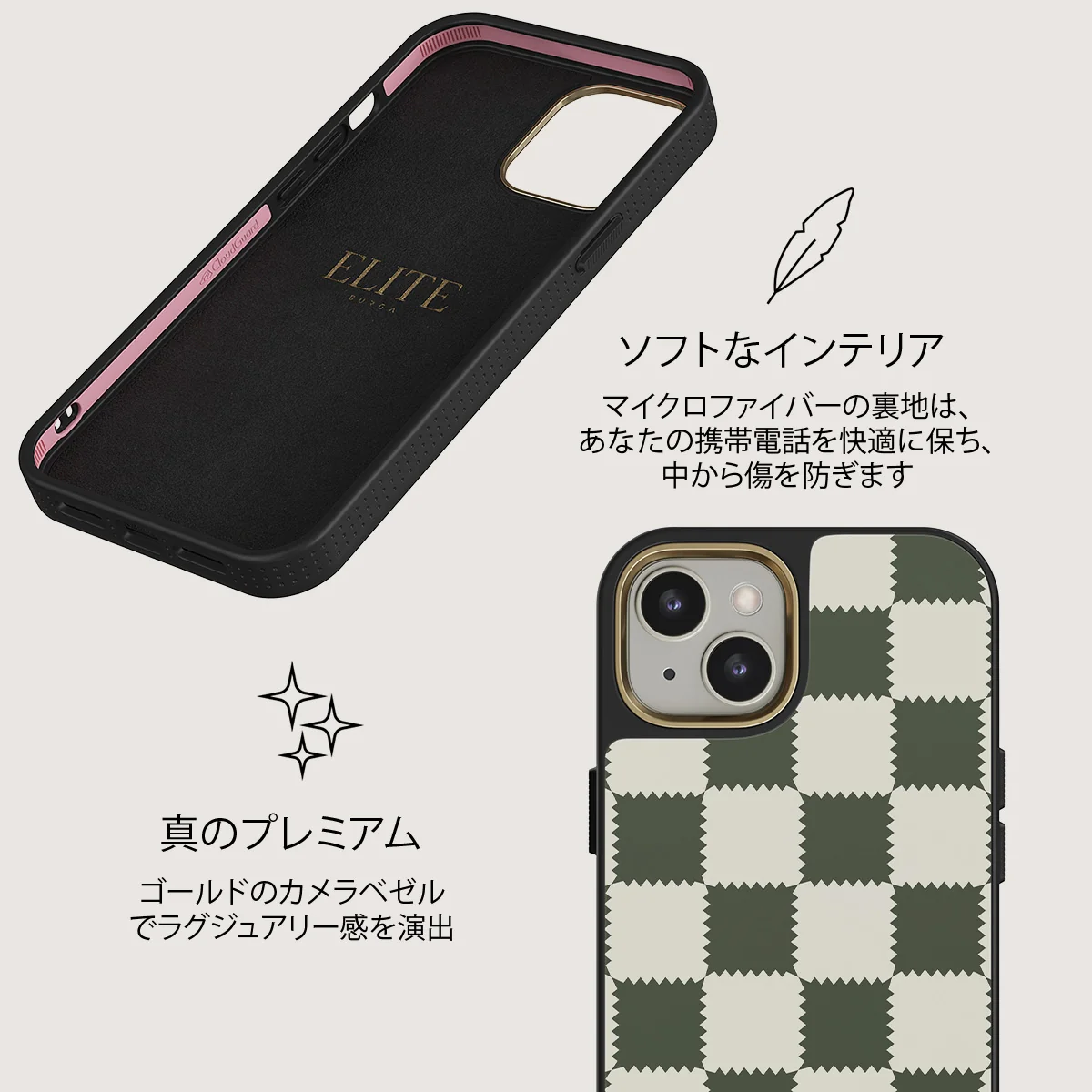 Retro Grid - iPhone 13 ケース