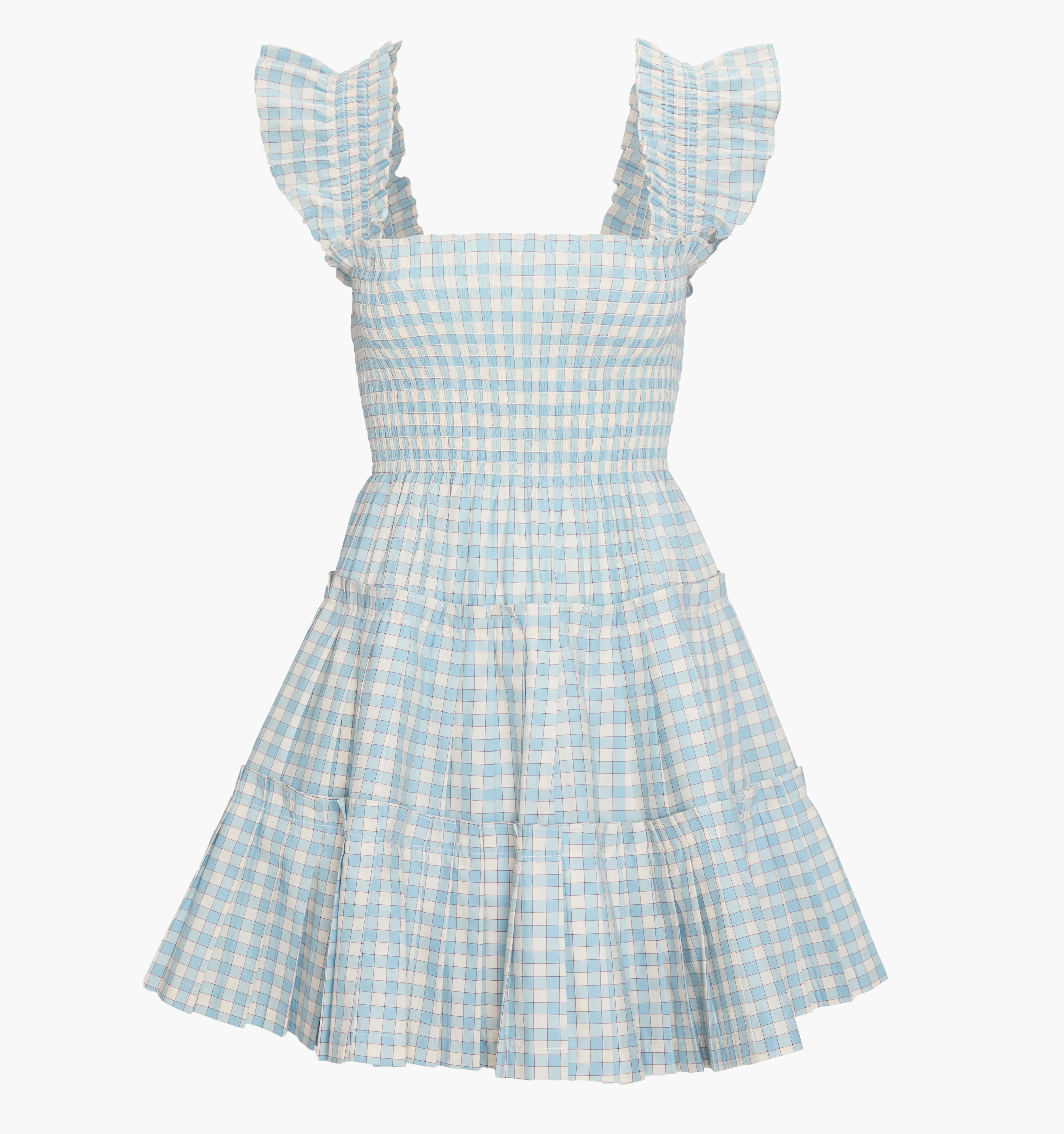 The Charlotte Nap Dress - Blue/Red Gingham