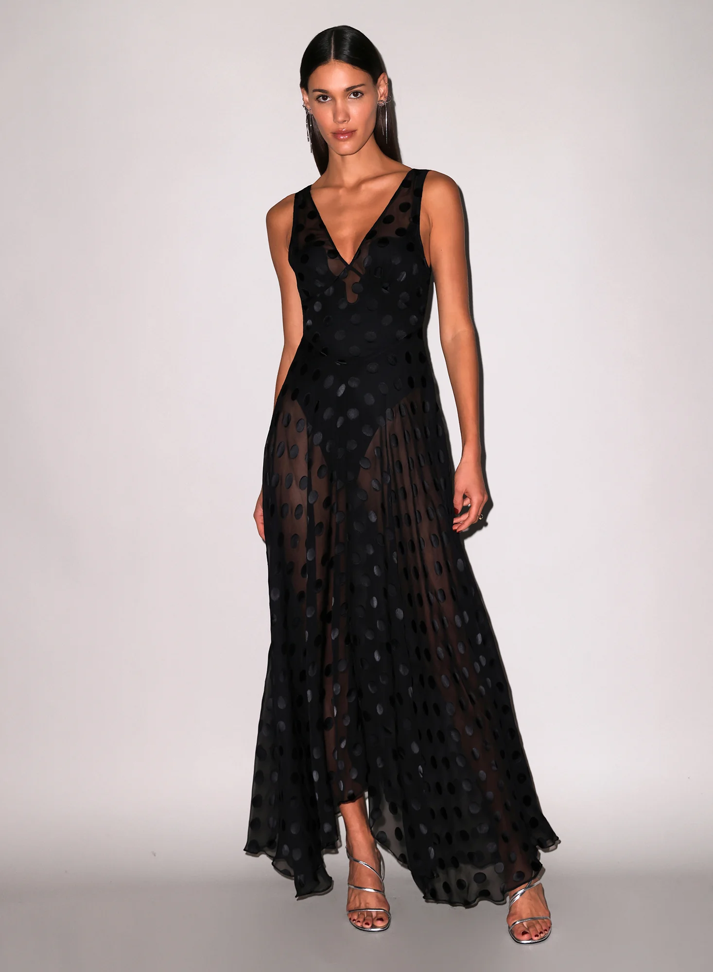 Silk Dot Gown