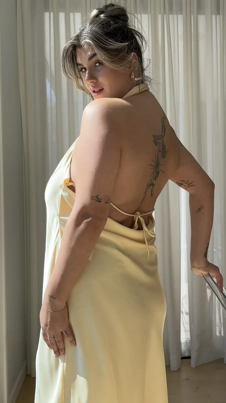 Rina Midi Dress - Yellow