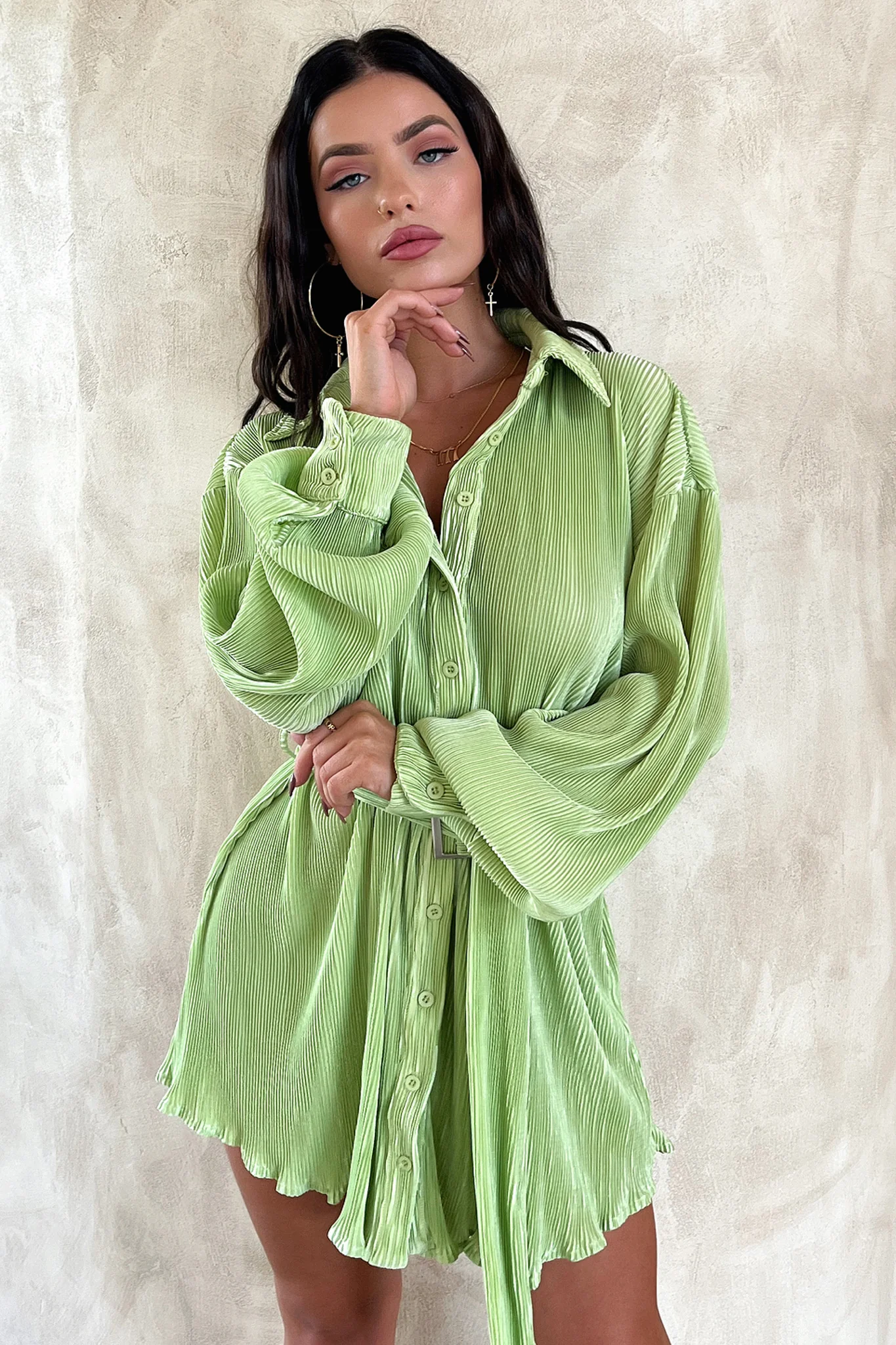 Stassi T-Shirt Dress - Green