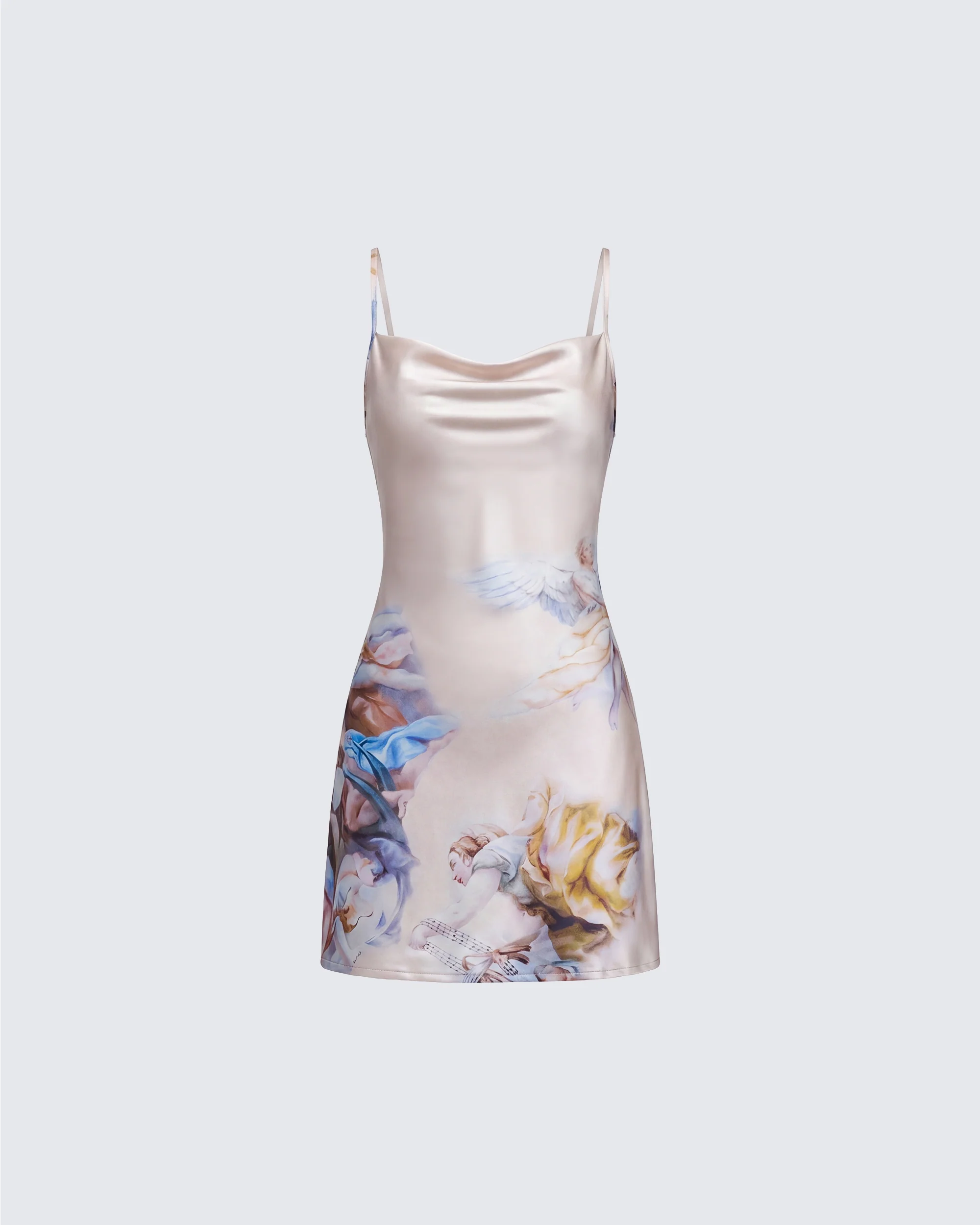 Melody Renaissance Print Mini Dress