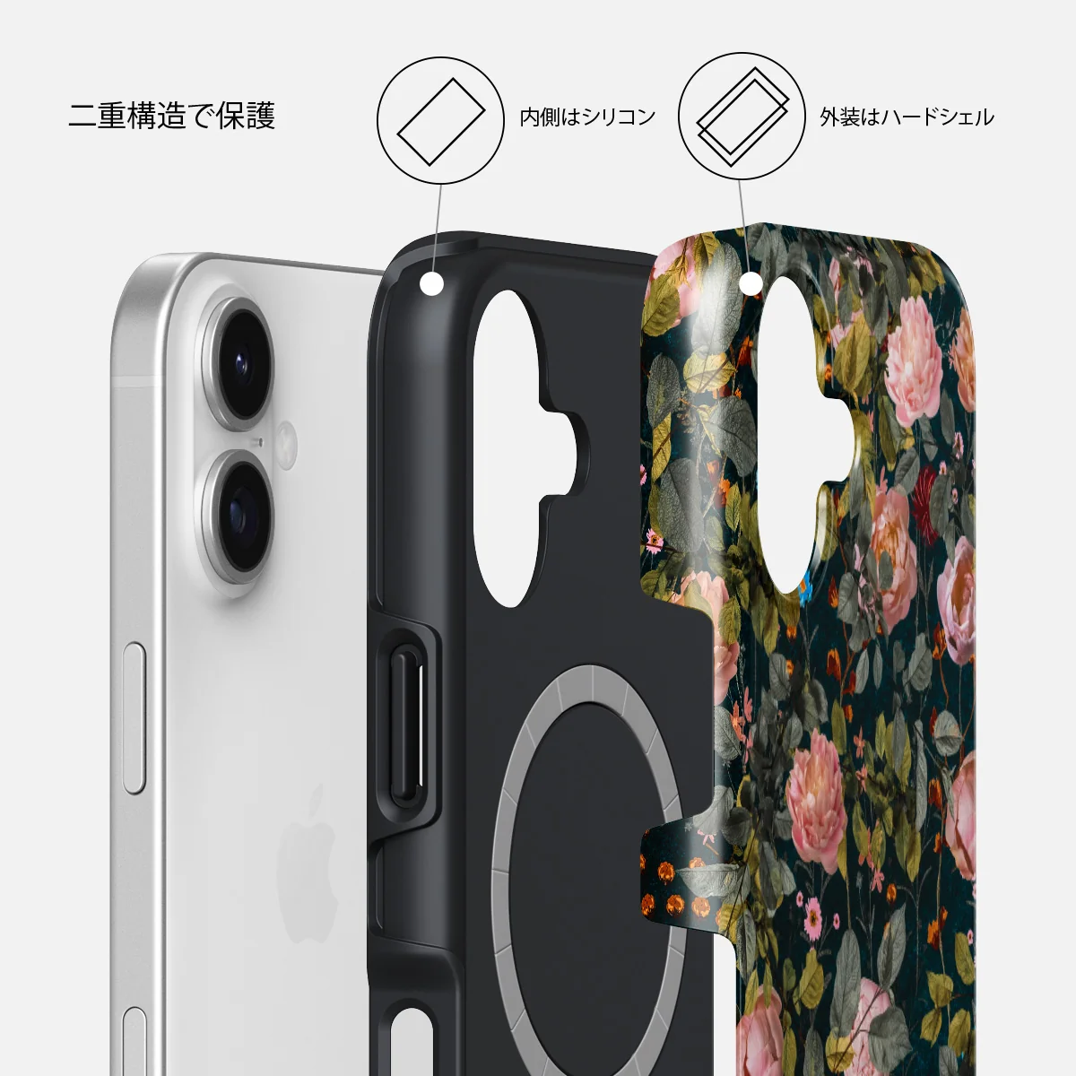 Bloomy Garden - iPhone 17 ケース